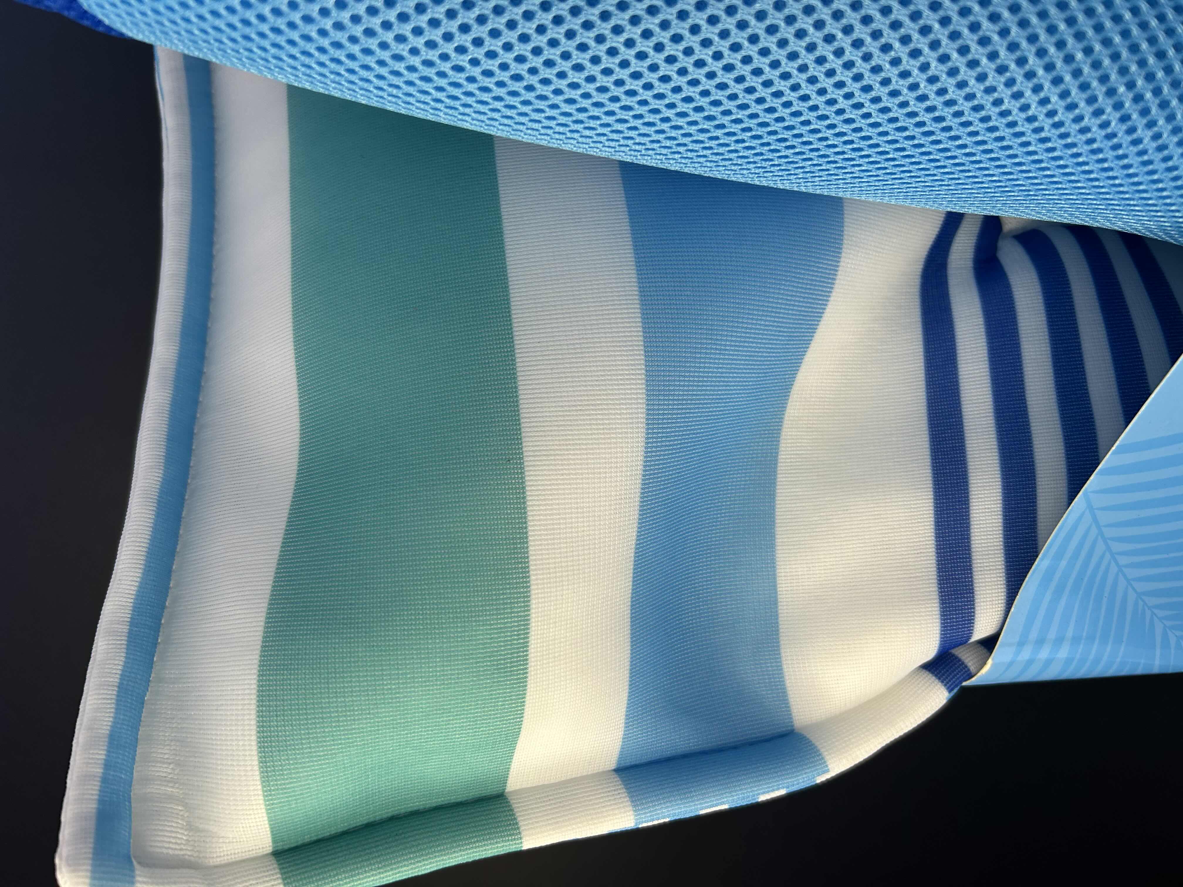 Photo 1 of 2-BRAND NEW MEMBERS MARK MESH HAMMOCK POOL FLOAT WITH BLUE STRIPES