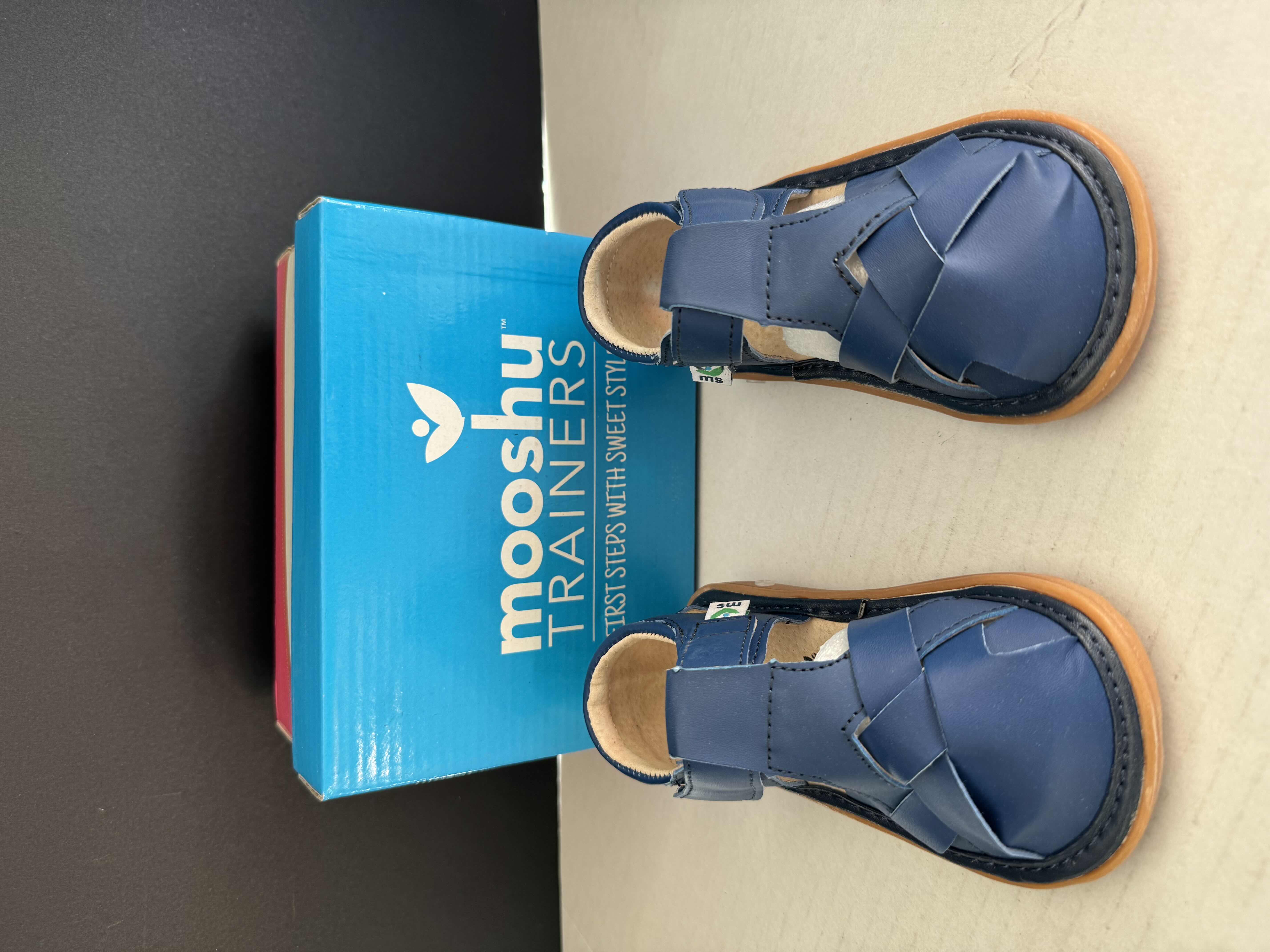 View 1 of BRAND NEW MOOSHU TRAINERS IN NAVY SIZE 8