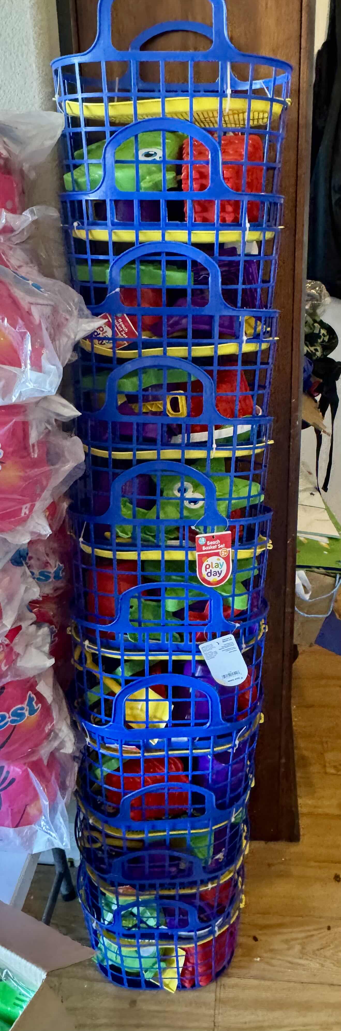 Photo 3 of 10-BRAND NEW PLAY DAY BEACH BASKET SETS IN BLUE