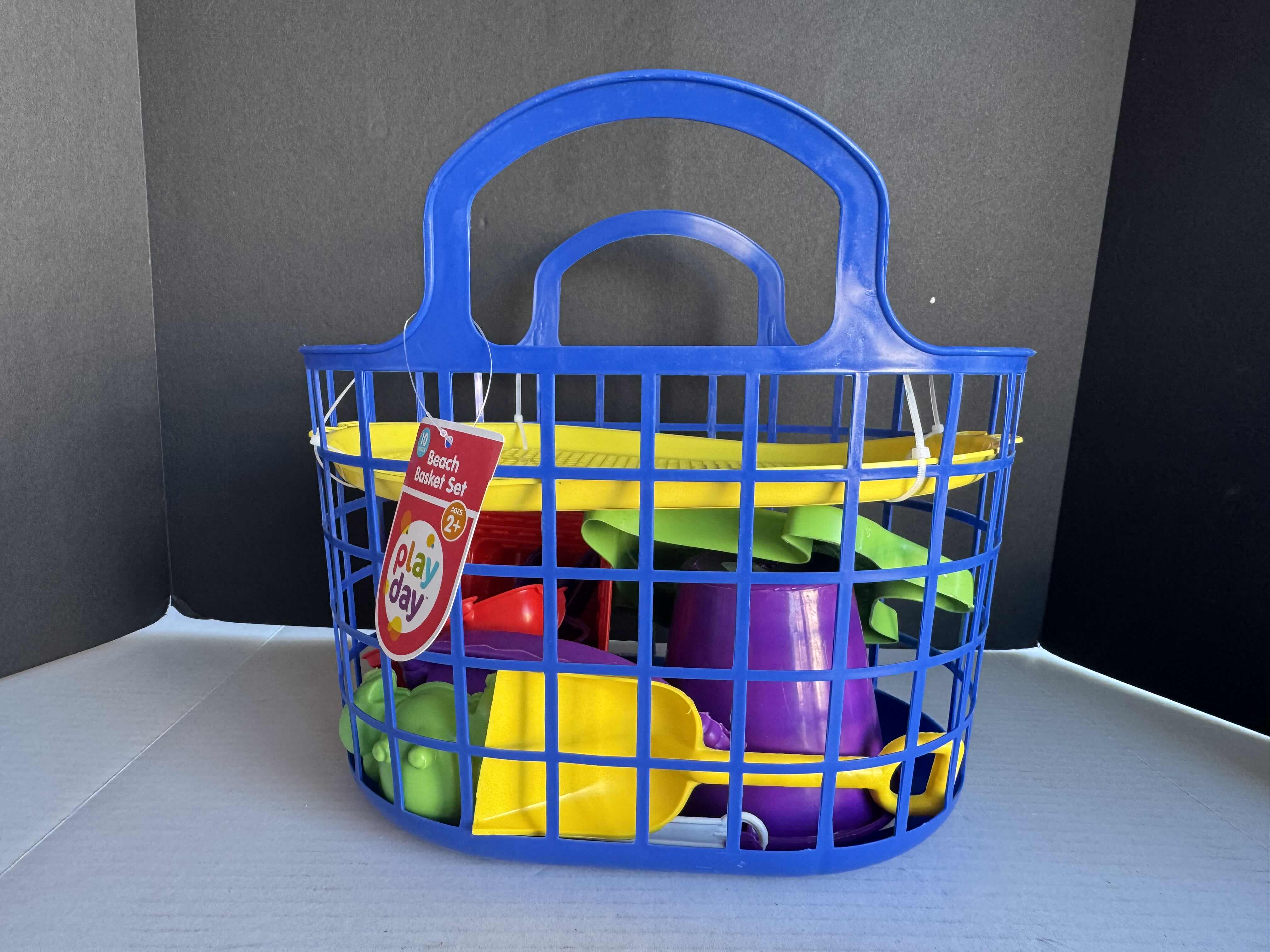 Photo 1 of 10-BRAND NEW PLAY DAY BEACH BASKET SETS IN BLUE