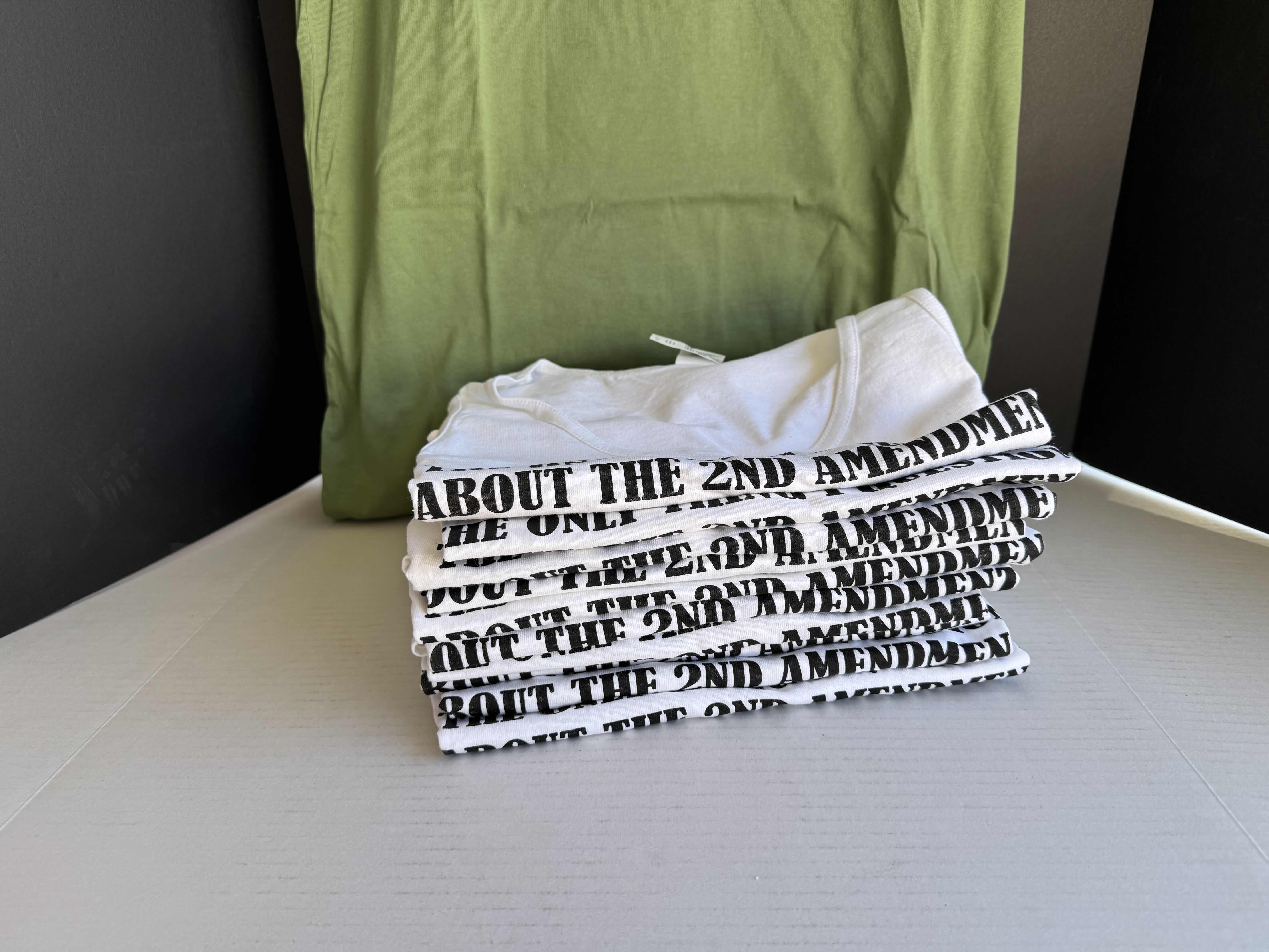 Photo 1 of 12- BRAND NEW LARGE 2ND AMENDMENT T-SHIRTS