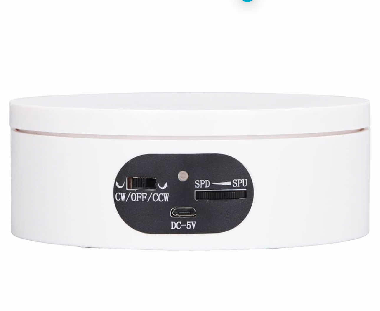 Photo 1 of 3-BRAND NEW ZERODIS DESKTOP DISPLAYS ROTATING DISPLAY STAND WITH SILENT NONSLIP BASE WHITE 360 DEGREE USB POWER SUPPLY FOR PHOTOGRAPHY PRODUCTS ROTATING ELECTRIC TURNTABLE, (PLASTIC)