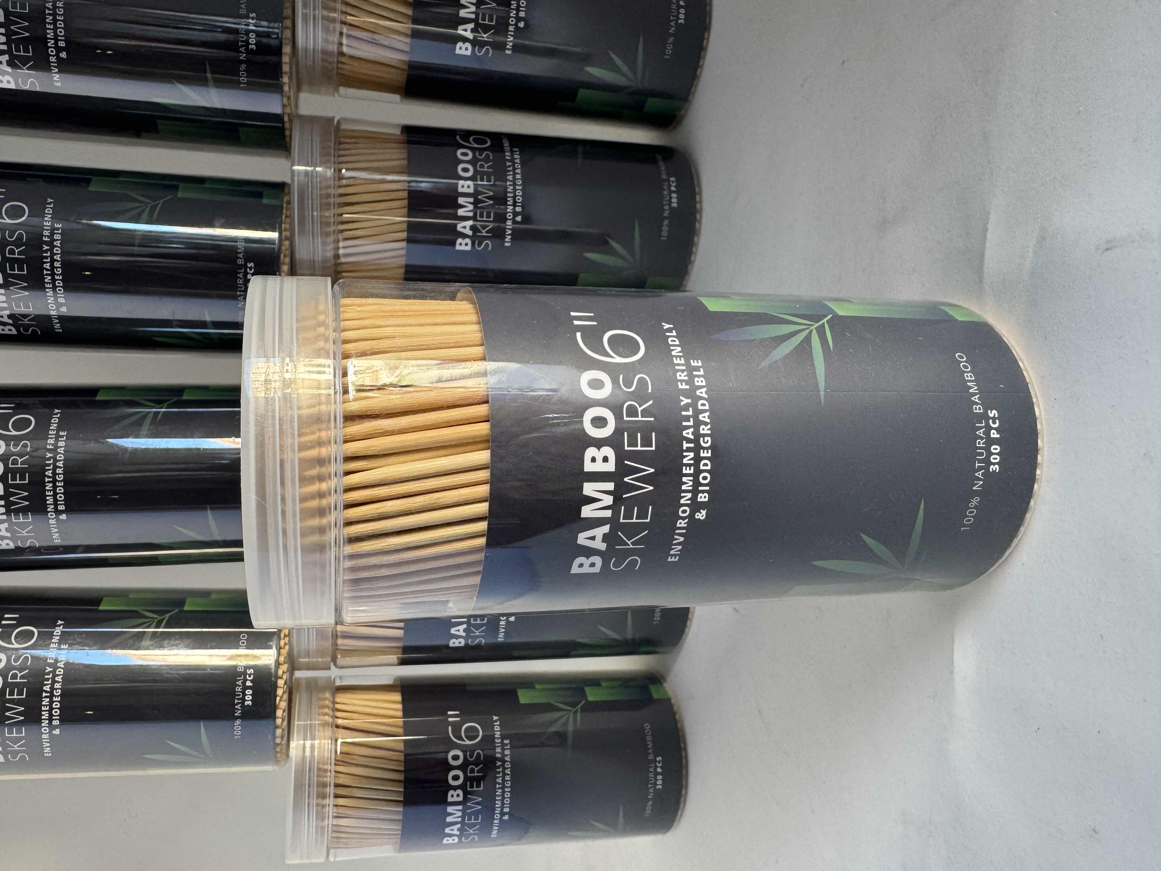 Photo 1 of 13-BRAND NEW CONTAINERS OF 6” BAMBOO SKEWERS
