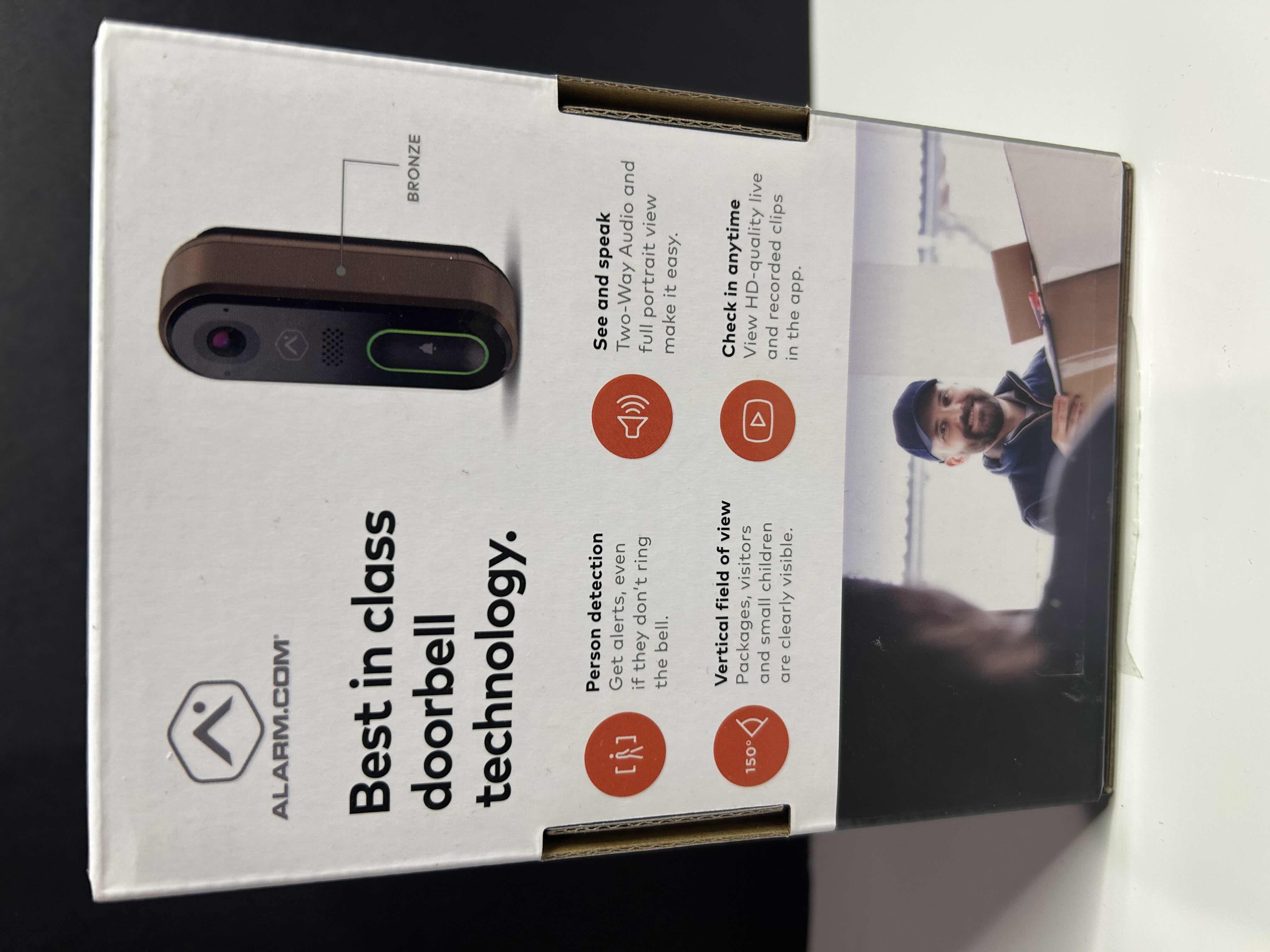 Photo 2 of 
ALARM.COM DESIGN STUDIO SERIES VIDEO DOORBELL MODEL: VDB770-BRONZE