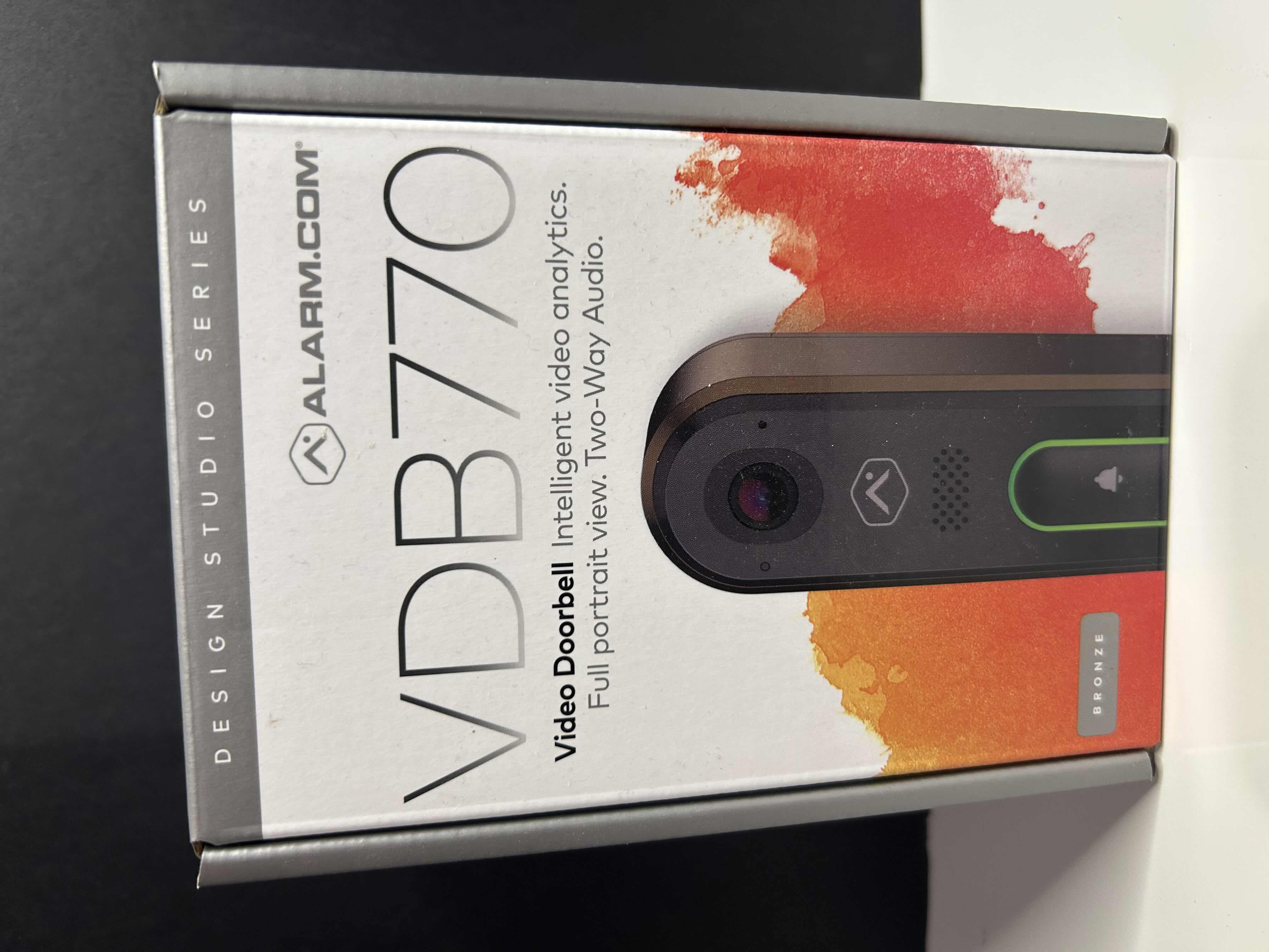 Photo 1 of 
ALARM.COM DESIGN STUDIO SERIES VIDEO DOORBELL MODEL: VDB770-BRONZE