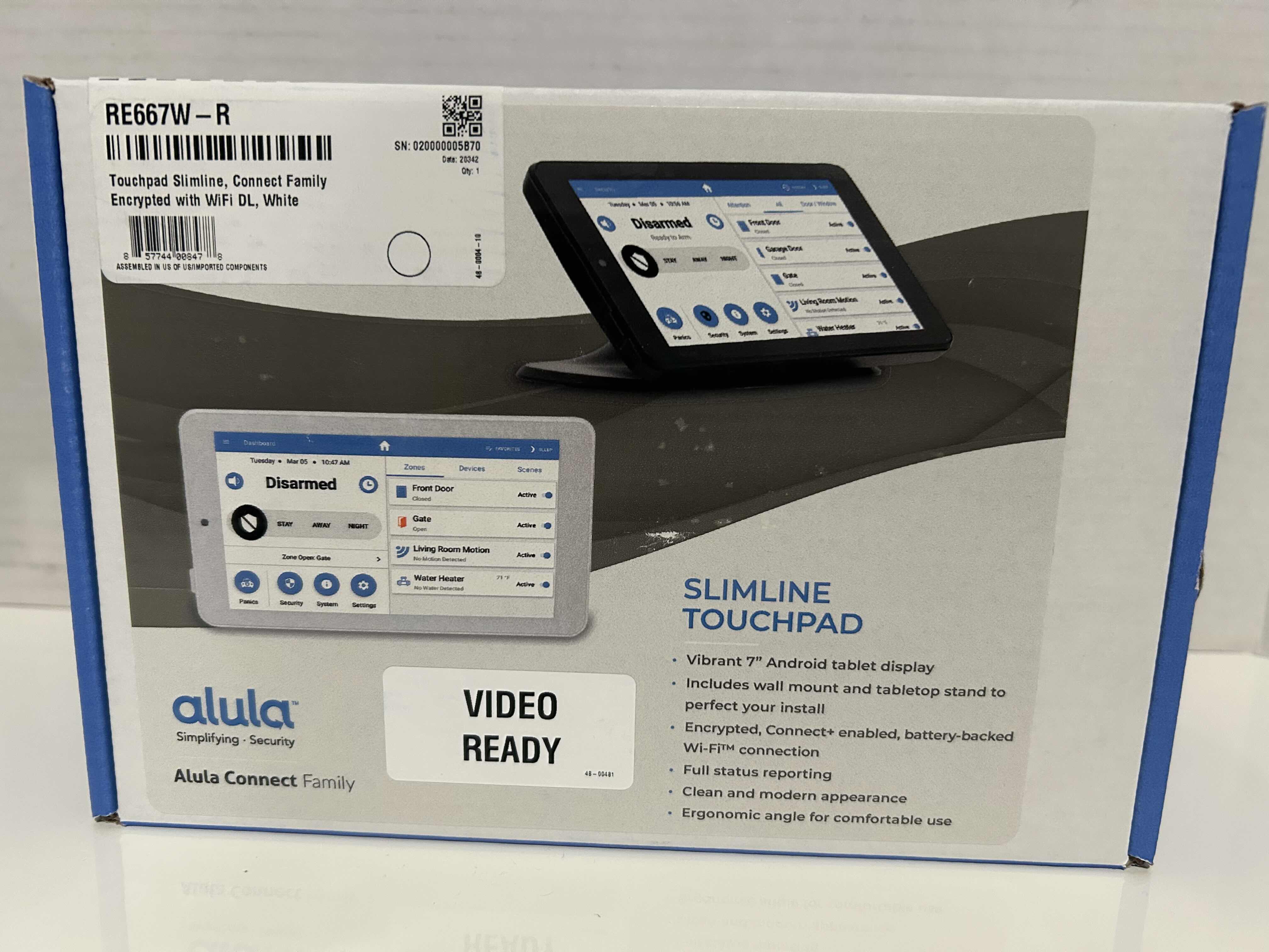 Photo 1 of BRAND NEW ALULA SLIMLINE TOUCHPAD VIDEO READY RE667W-R