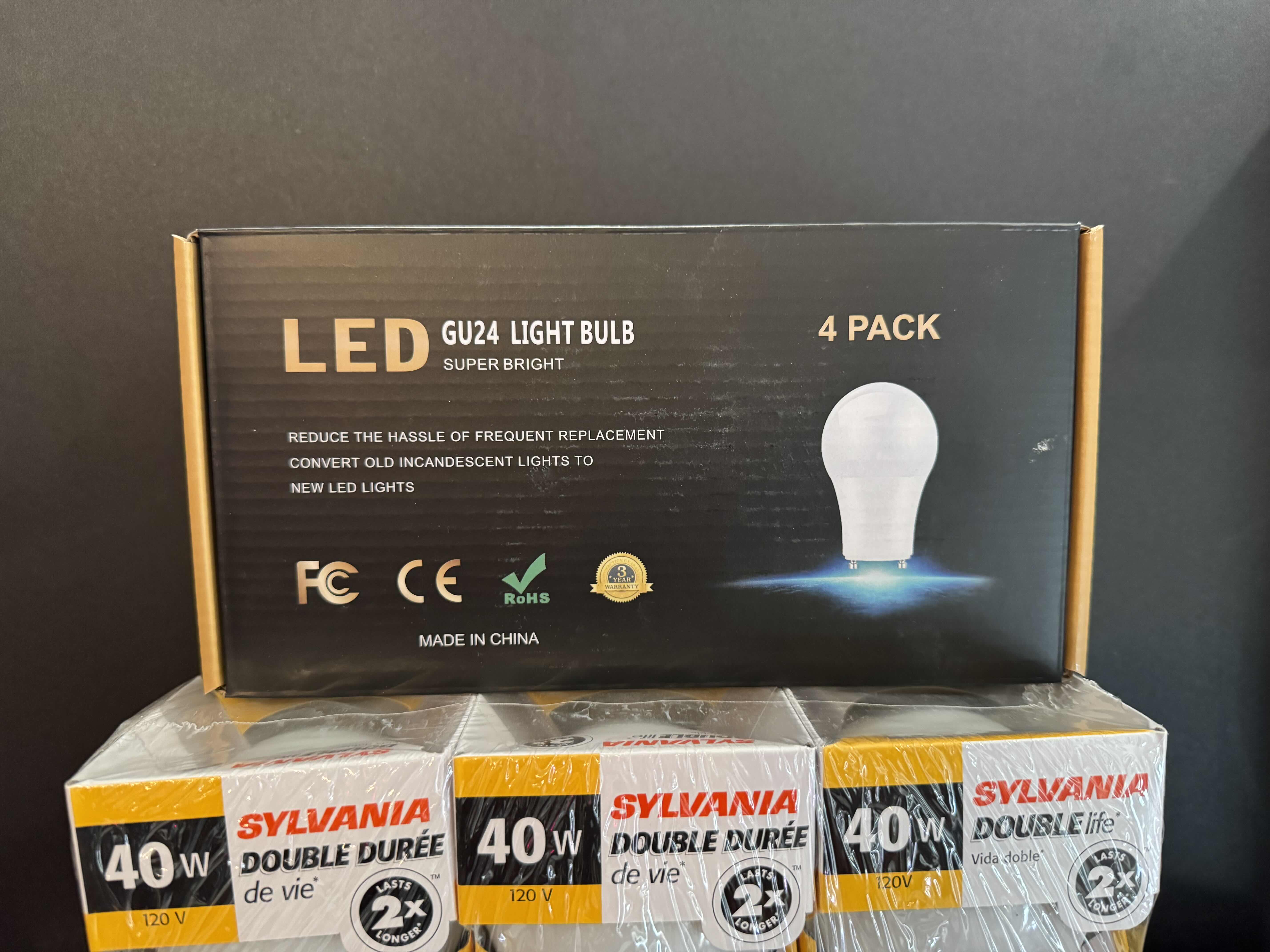 Photo 1 of 10 PACKS OF LIGHT BULBS