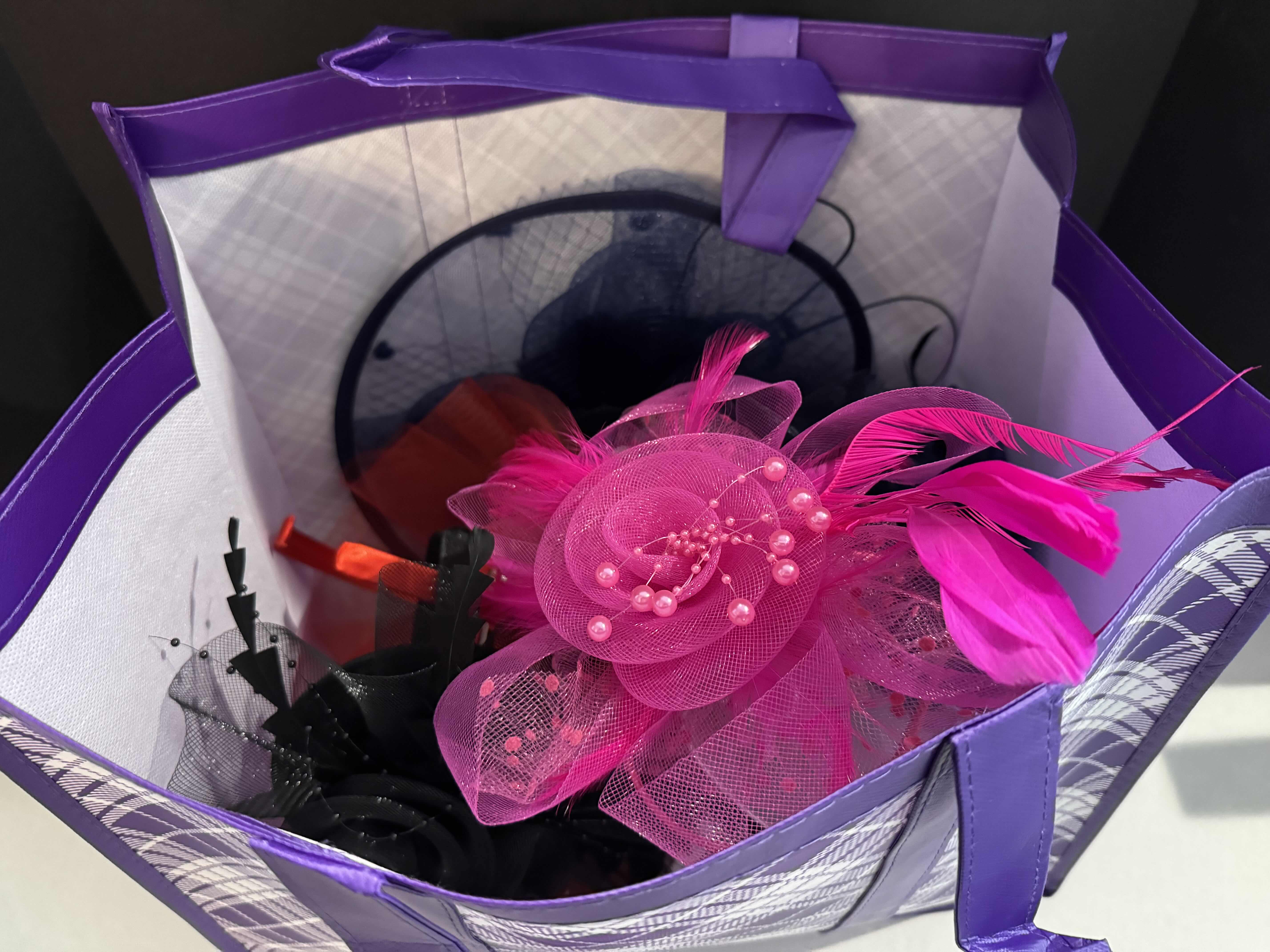 Photo 1 of 8- DERBY HATS. SEVERAL ASSORTED FASCINATORS. FASHION, PARTY WEAR.