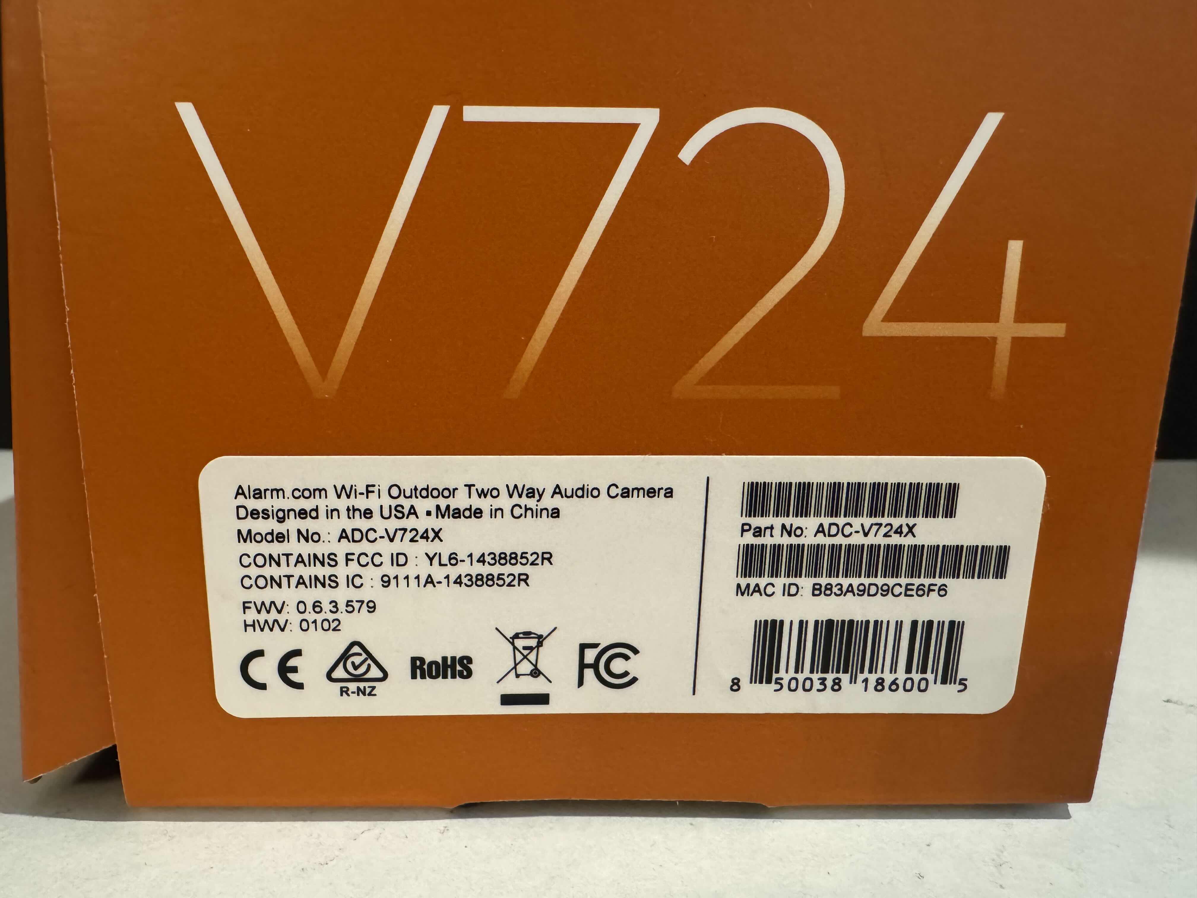 Photo 2 of BRAND NEW - ALARM.COM ADC-V724X 1080p OUTDOOR WIDE ANGLEWIFICAMERA WITH 2 WAY RADIO 