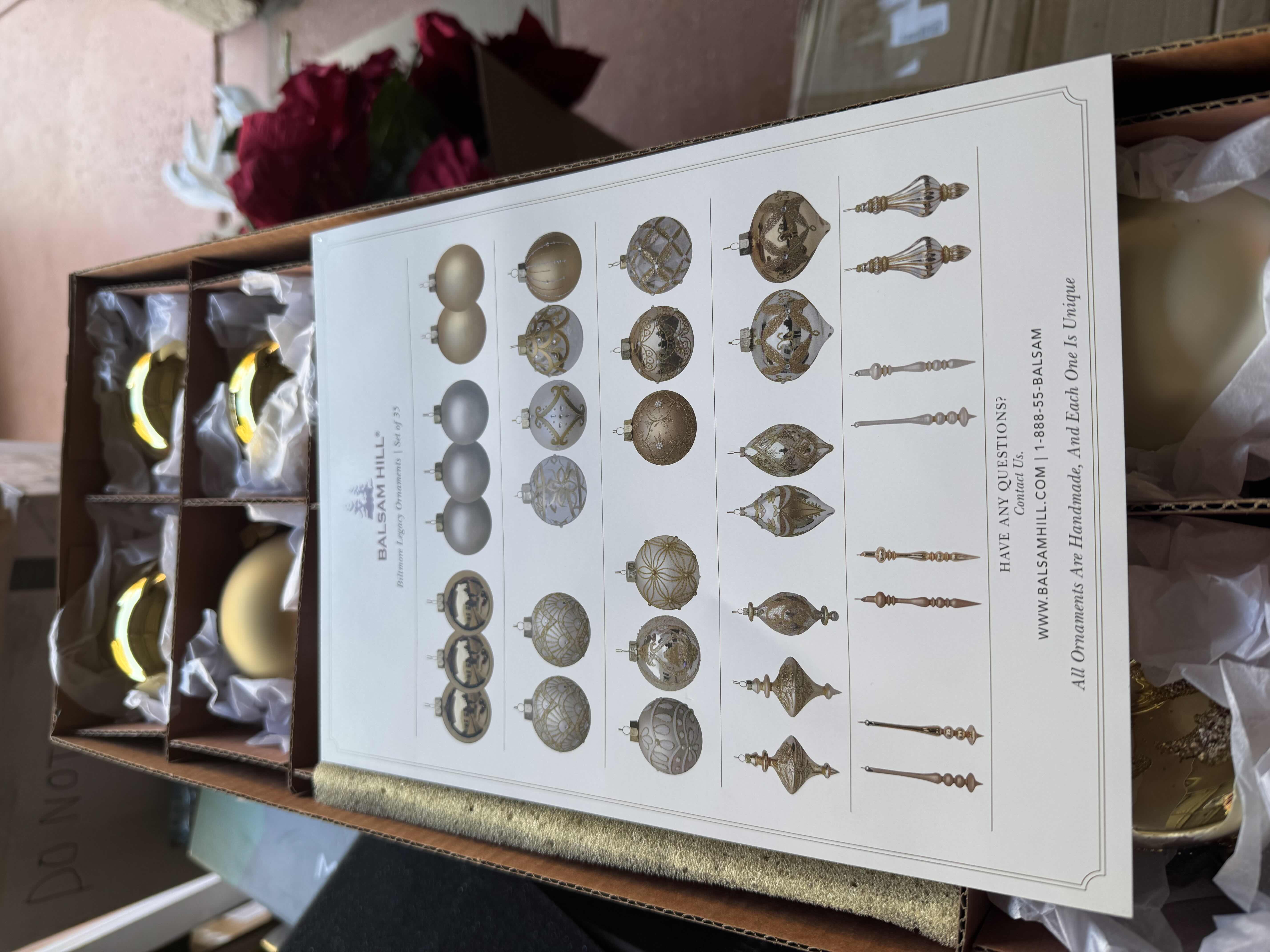 Photo 1 of BALSAM HILL BILTMORE COLLECTION LEGACY ORNAMENTS SET OF 35