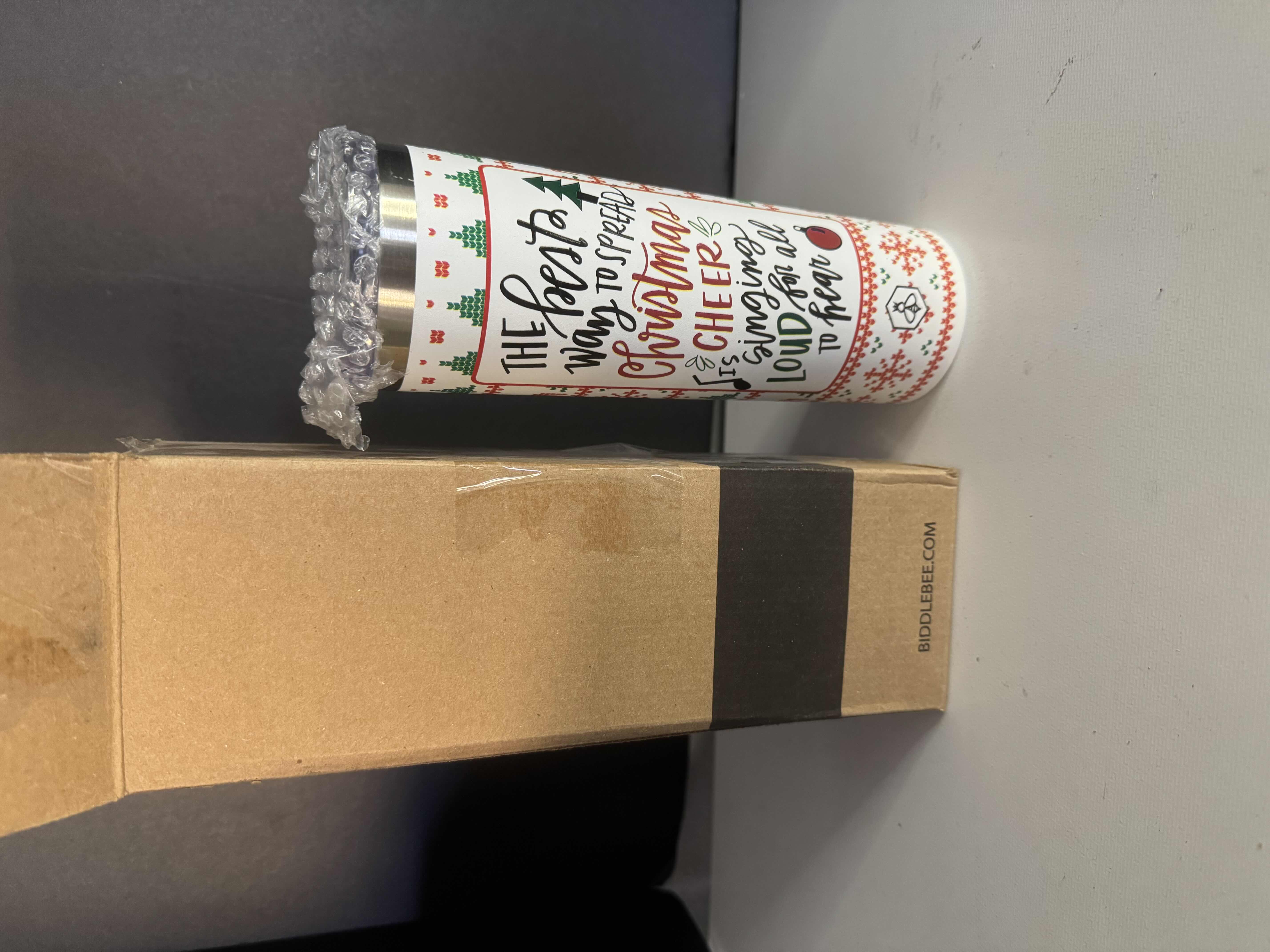 Photo 1 of BRAND NEW - BIDDLEBEE CHRISTMAS CUP "THE BEST WAY TO SPREAD CHRISTMAS CHEER IS SINGING LOUD OF ALL TO HEAR"