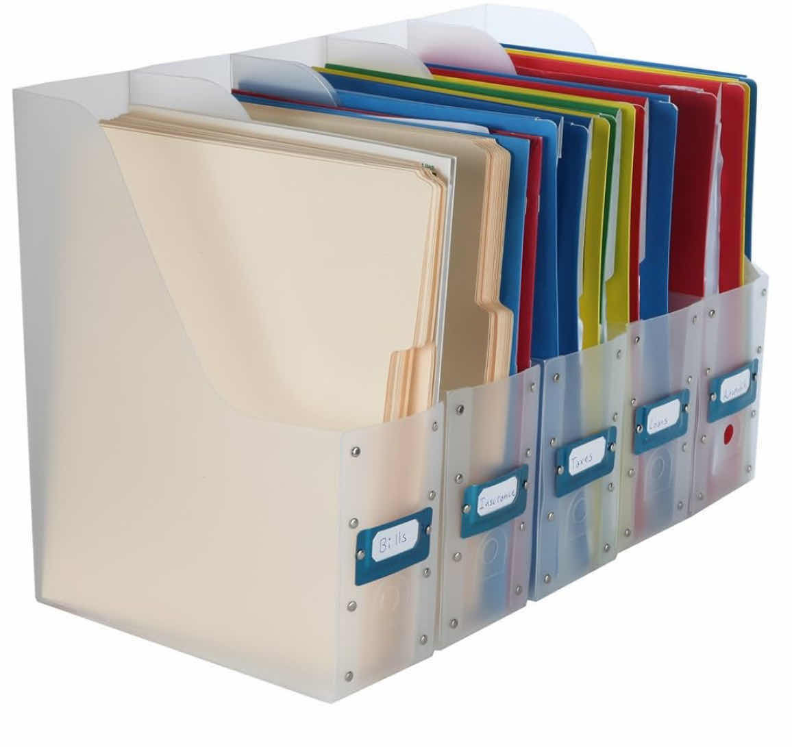 Photo 1 of 20 SETS OF 5 sit the Home-X Store
4.0 4.0 out of 5 stars (275)
Home-X Clear File Holder Organizers for Magazines or Documents (Set of 5)
16