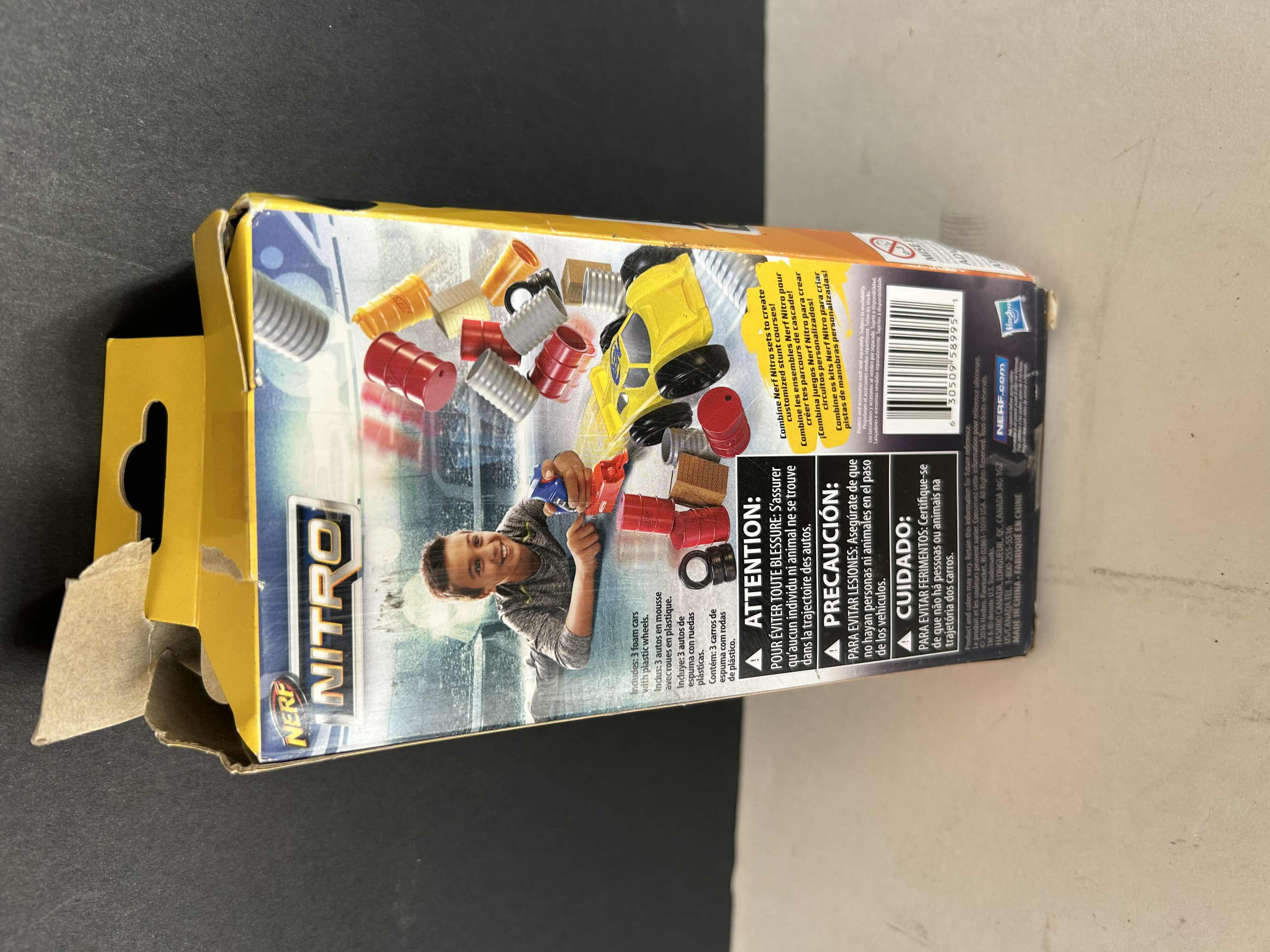 Photo 1 of BRAND NEW NERF NITRO THREE PACK FOAM CAR SET