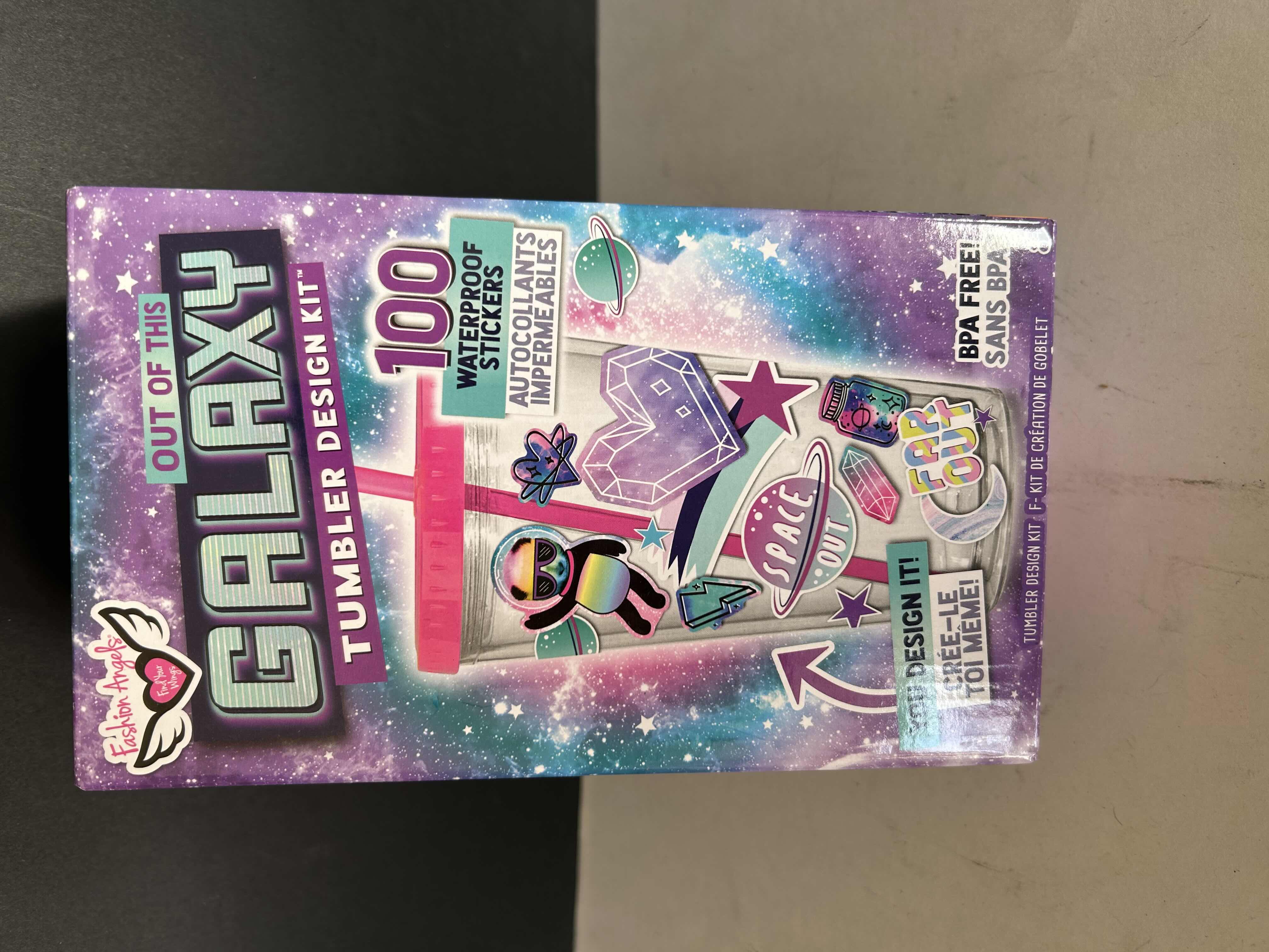 Photo 1 of 5 - BRAND NEW FASHION ANGELS OUT OF THIS GALAXY STICKER TUMBLER DESIGN KIT WITH 100 WATERPROOF STICKERS