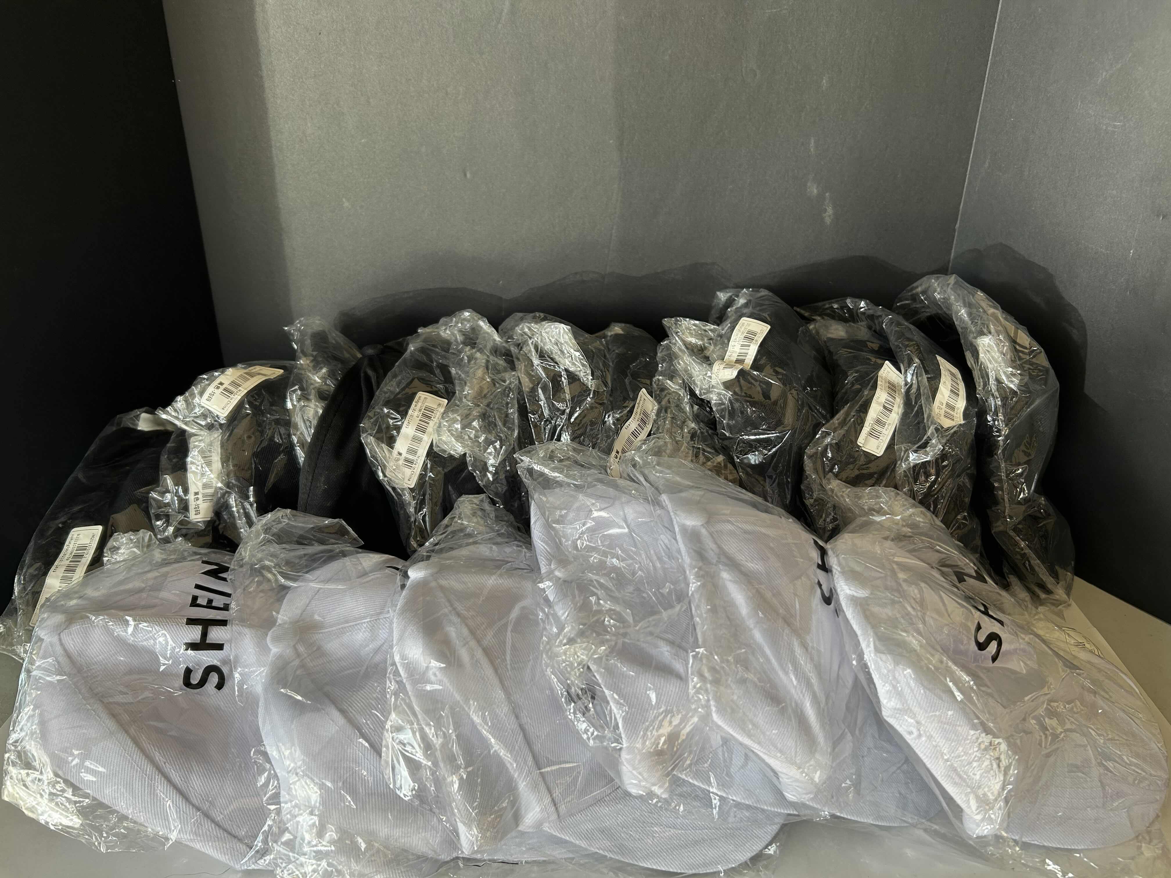 Photo 1 of 21 - BRAND NEW BLACK AND WHITE BASEBALL HATS BALL CAP