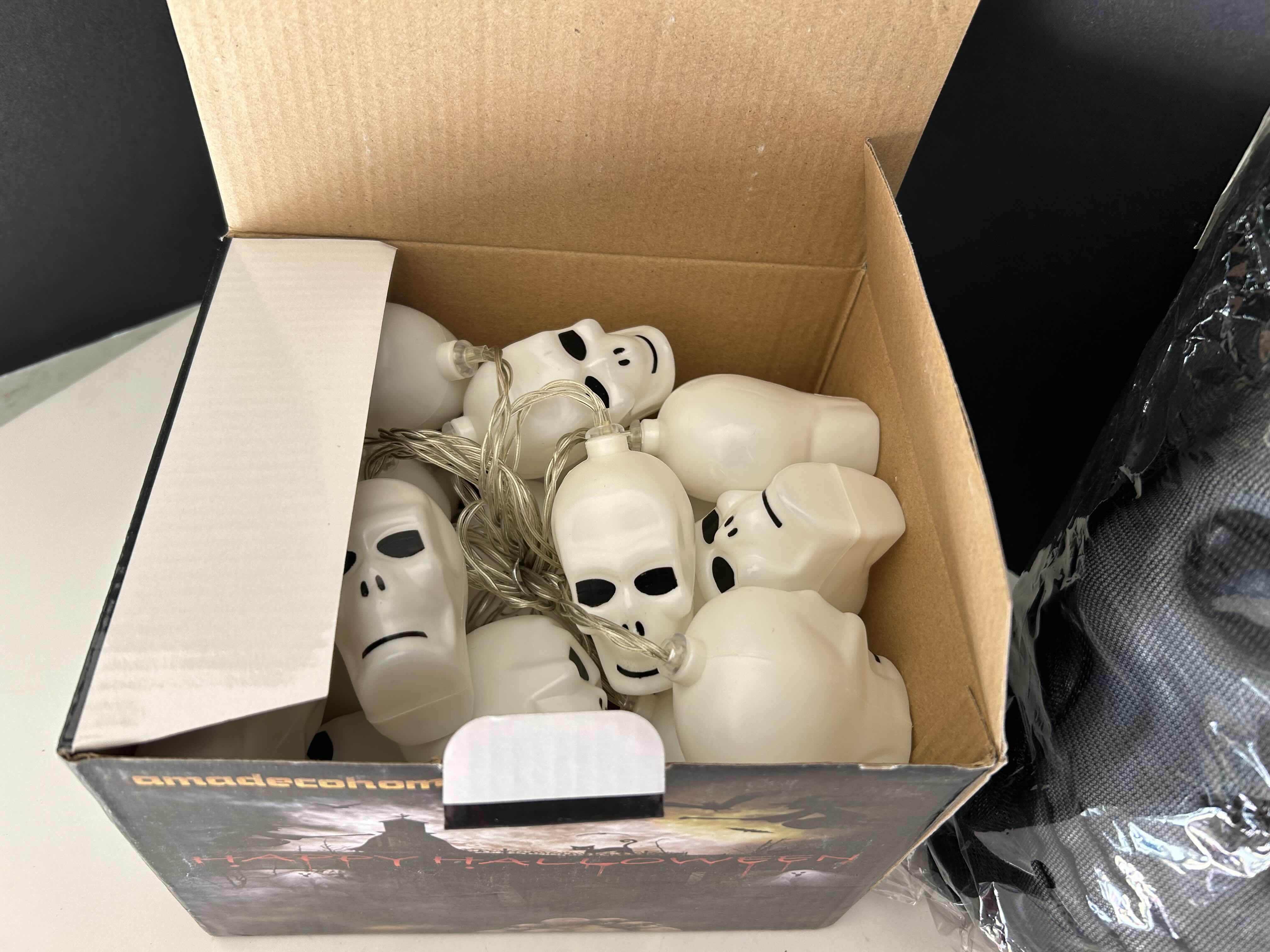 Photo 1 of BRAND NEW HALLOWEEN ITEMS - SKULL STRING LIGHTS AND DECOR