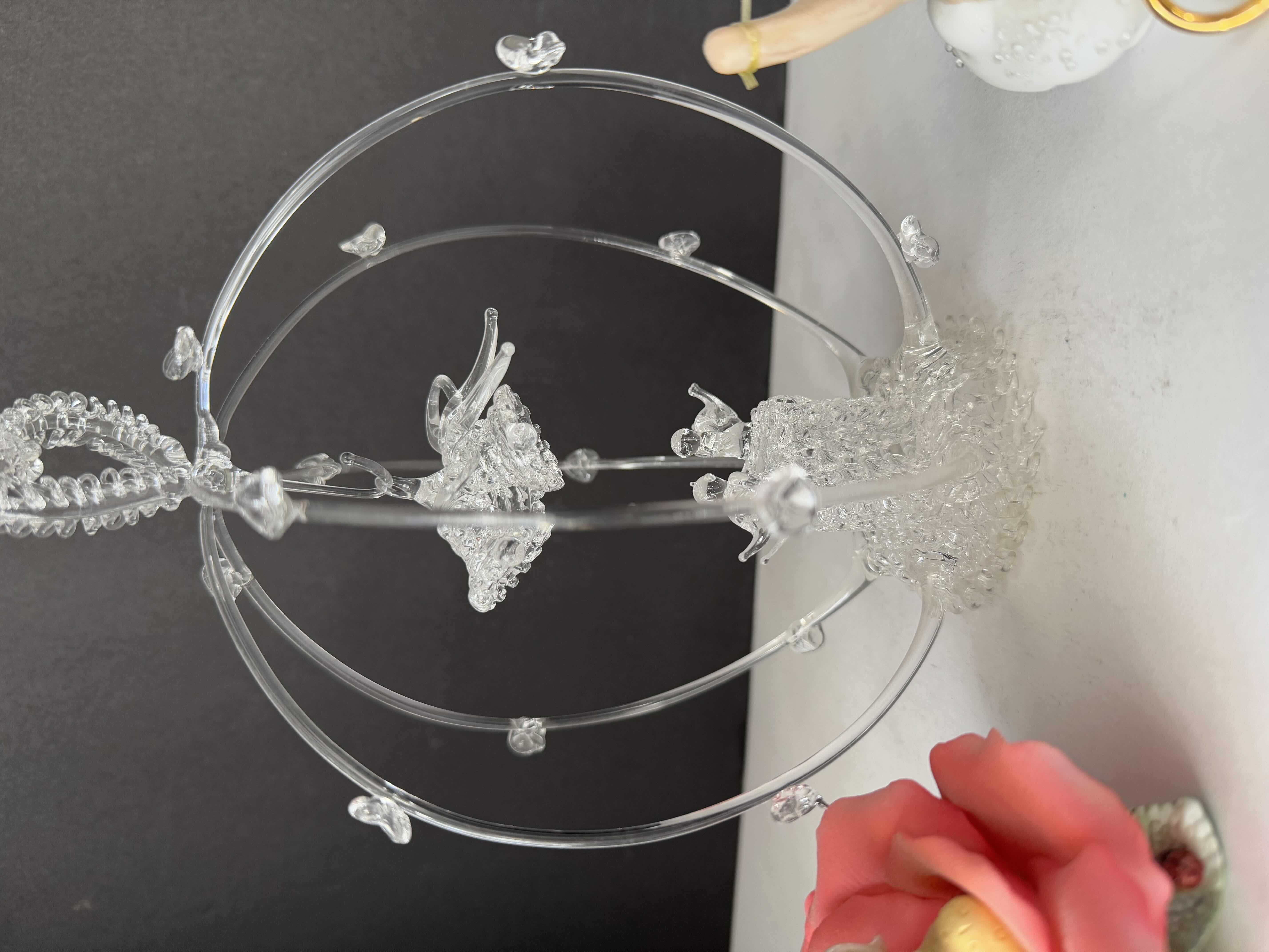 Photo 1 of 2 PRECIOUS MOMENTS FIGURINES AND 1 BLOWN GLASS SCULPTURE