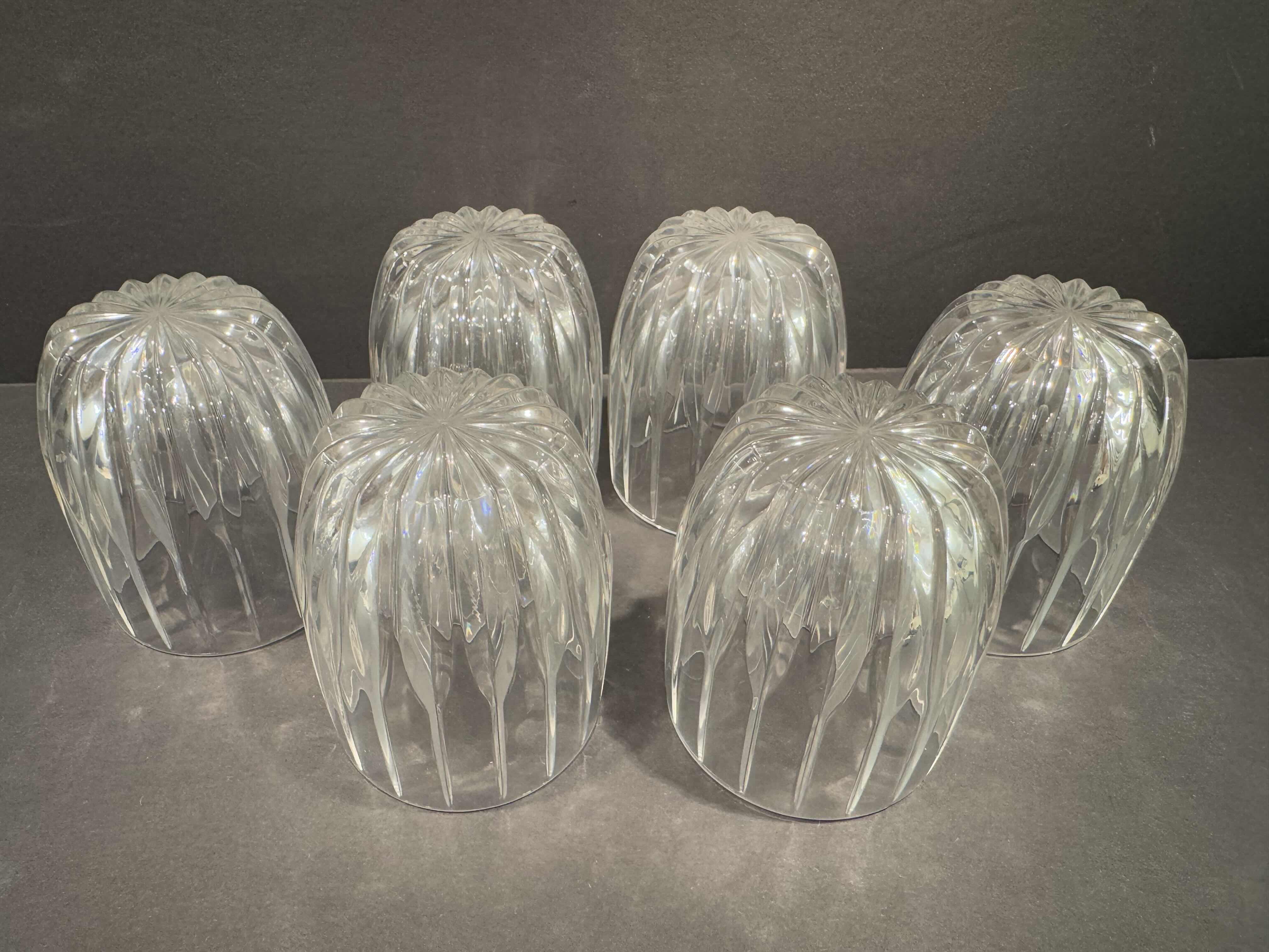 Photo 1 of 6-MIKASA PARK LANE CRYSTAL OLD FASHION GLASSES