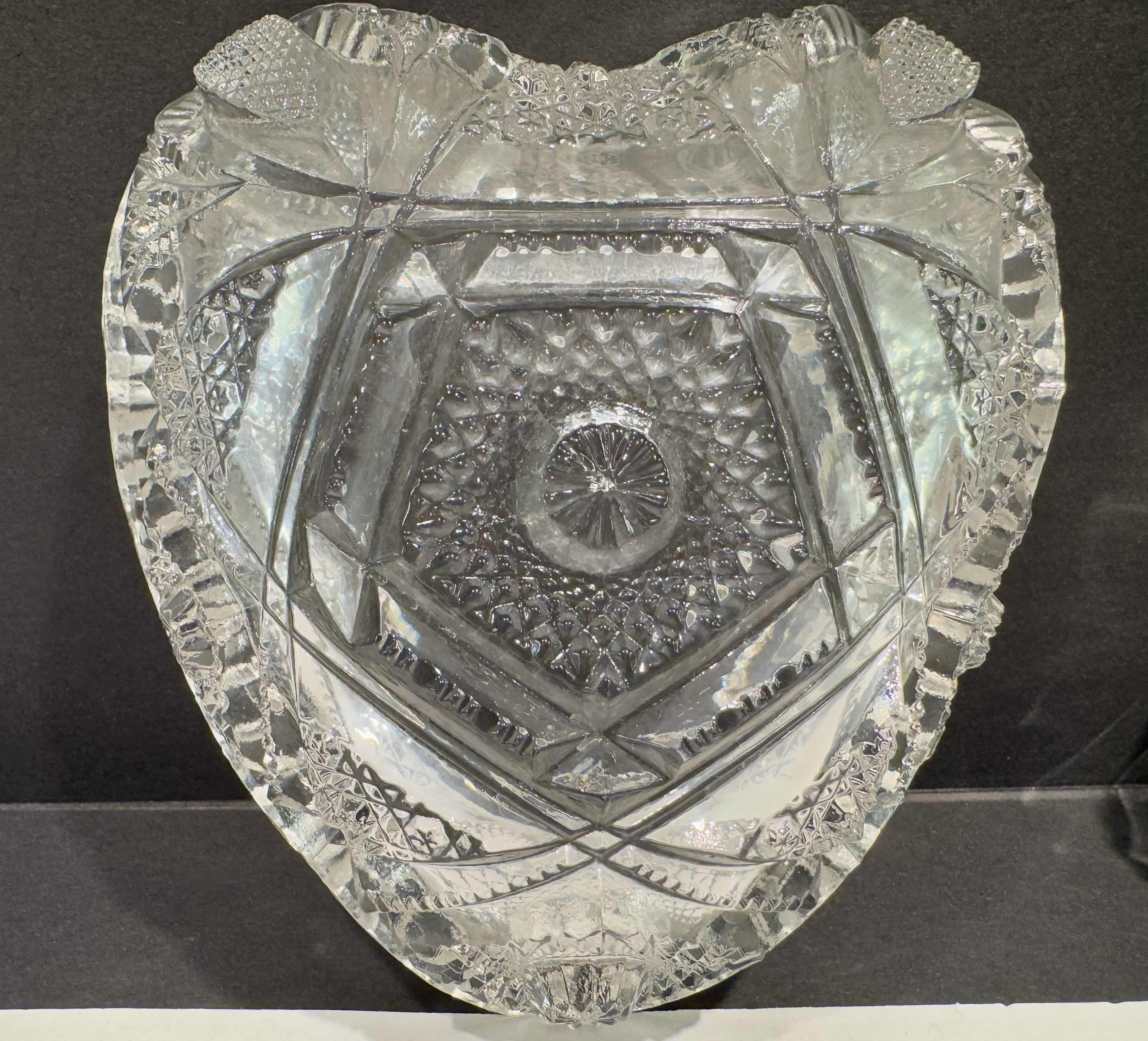 Photo 1 of 5 -CRYSTAL SERVING BOWLS/PLATTERS 2-6” SMALL PLATTERS, 1-4.5” BOWL, 1-5” BOWL, 1-6” FOOTED BOWL