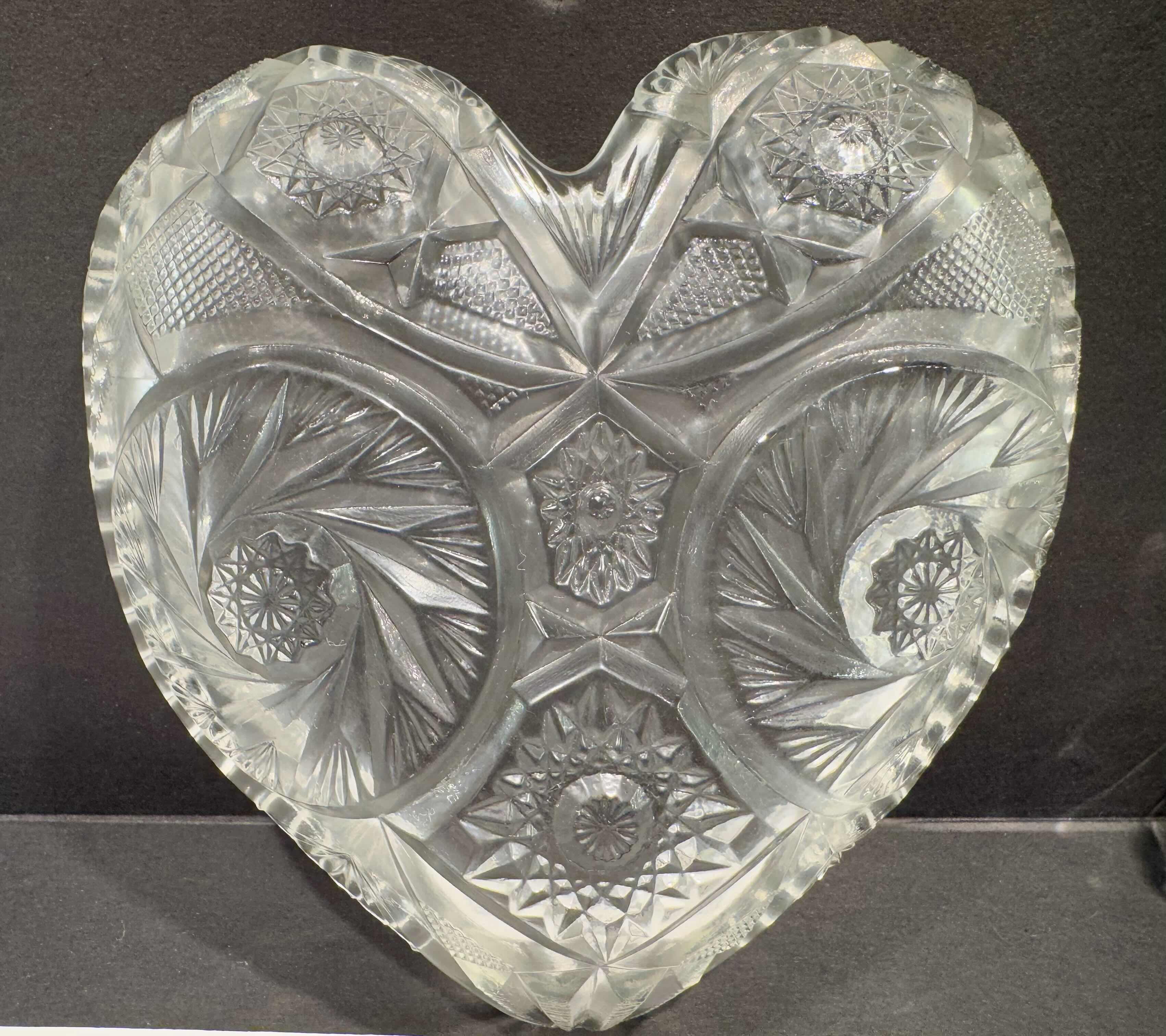 Photo 1 of 5 -CRYSTAL SERVING BOWLS/PLATTERS 2-6” SMALL PLATTERS, 1-4.5” BOWL, 1-5” BOWL, 1-6” FOOTED BOWL