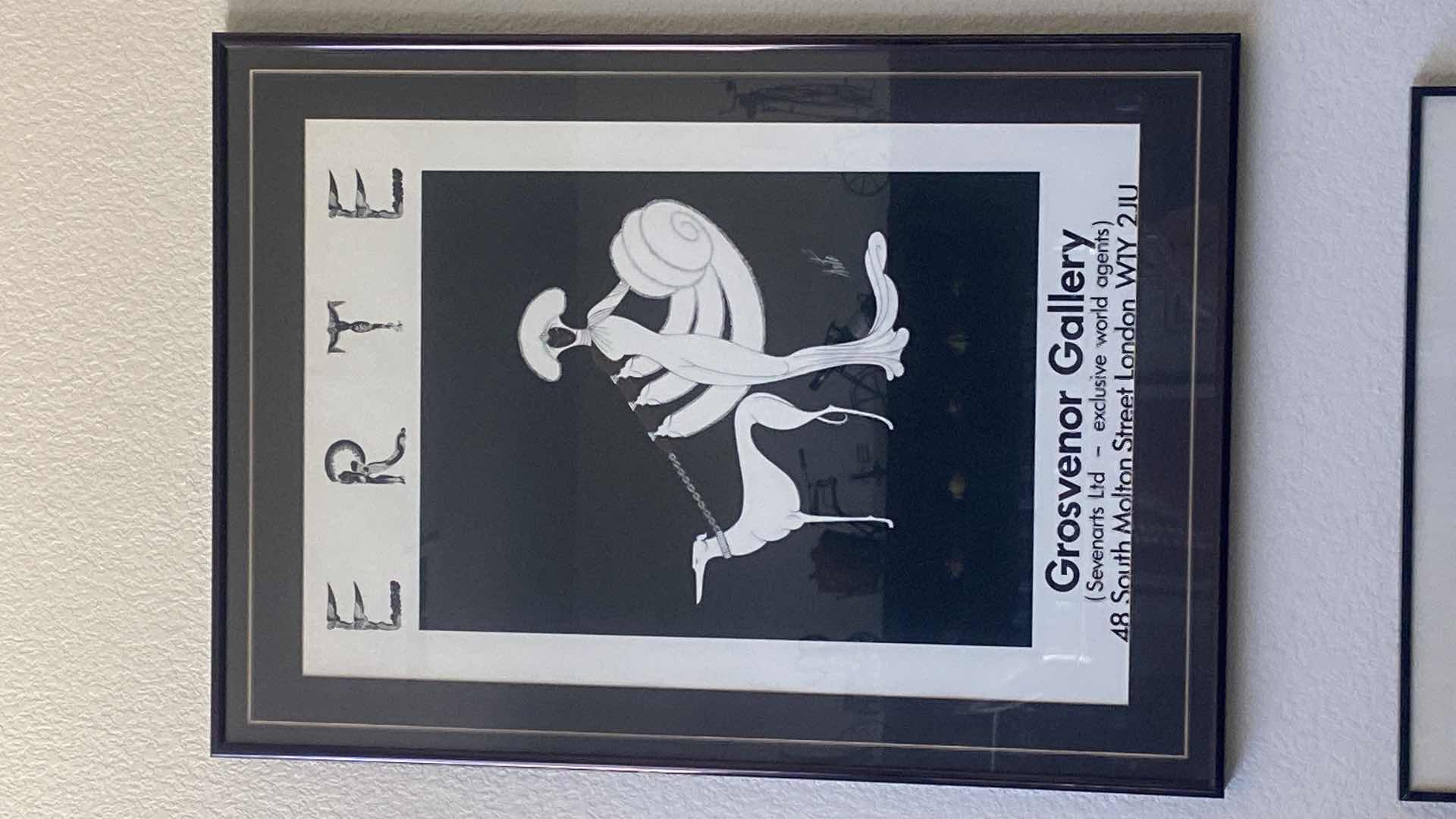 Photo 1 of FRAMED ERTE SIGNED PRINT 26” x 36”