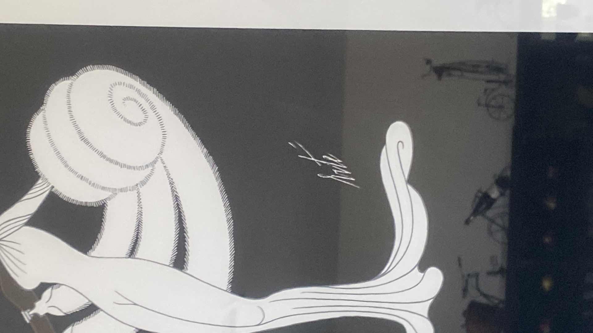 Photo 1 of FRAMED ERTE SIGNED PRINT 26” x 36”