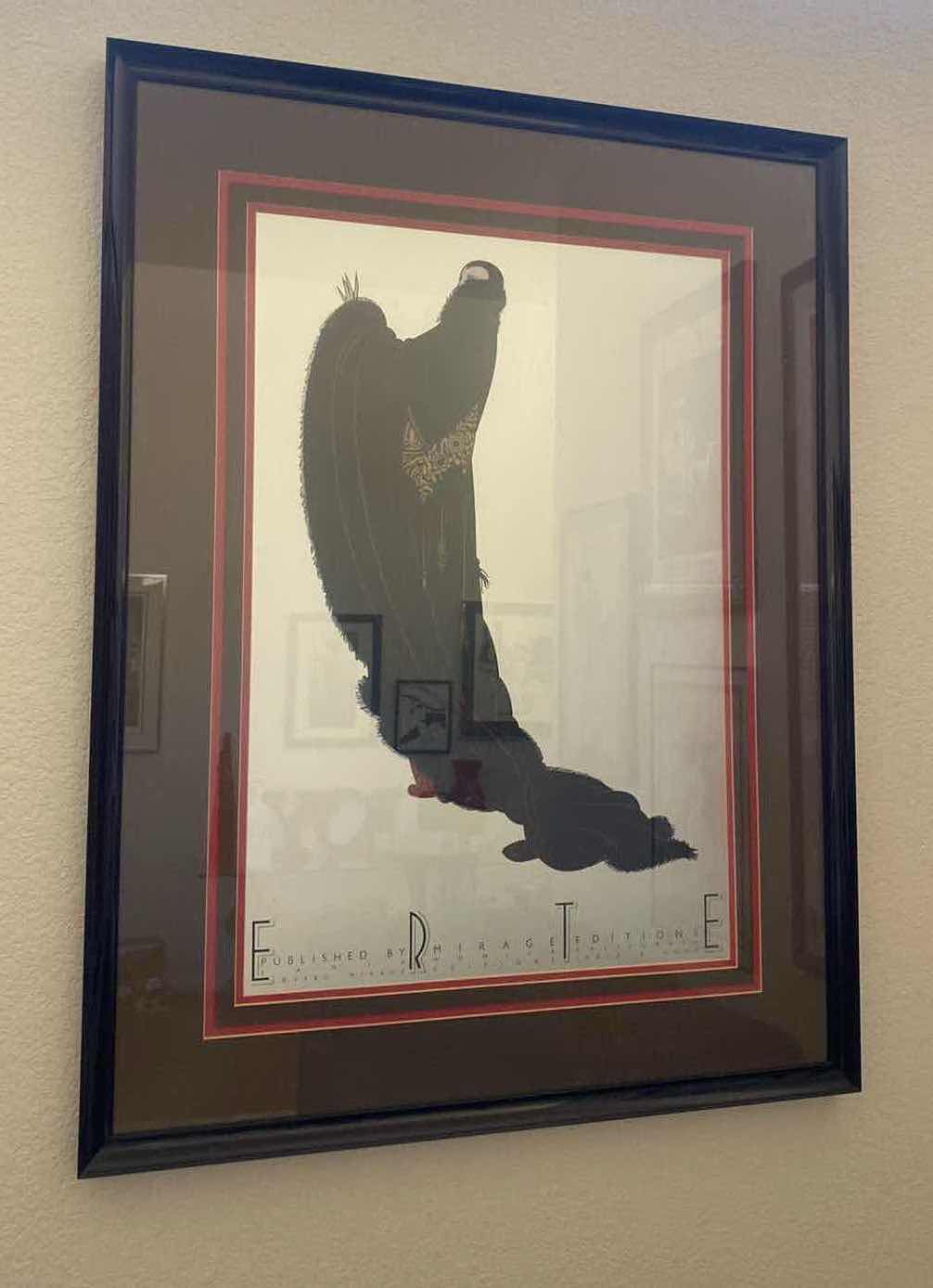 Photo 1 of FRAMED ERTE SIGNED PRINT ARTWORK 30” x 41 1/2”