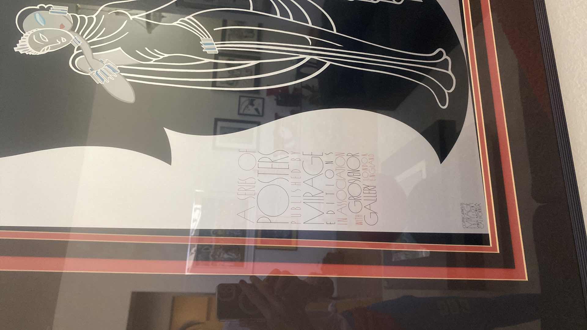 Photo 1 of FRAMED ERTE SIGNED PRINT ARTWORK 30” x 40”