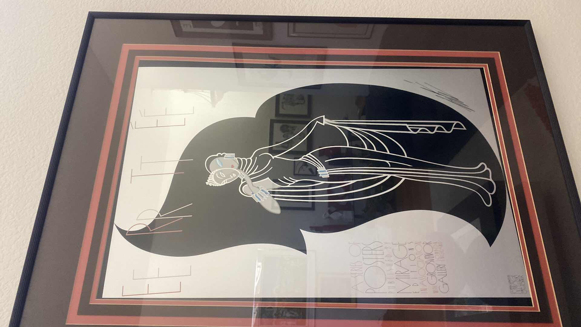 Photo 1 of FRAMED ERTE SIGNED PRINT ARTWORK 30” x 40”