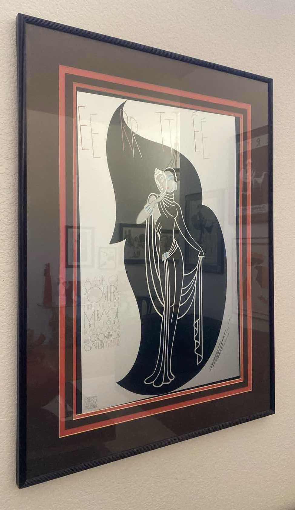 Photo 1 of FRAMED ERTE SIGNED PRINT ARTWORK 30” x 40”