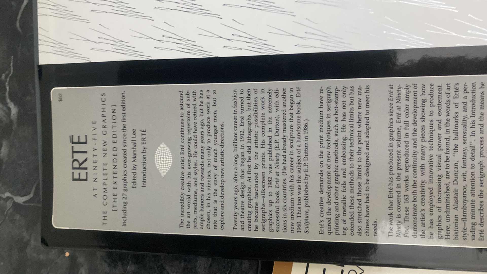 Photo 1 of ERTE COFFEE TABLE BOOK AND CATALOGUES