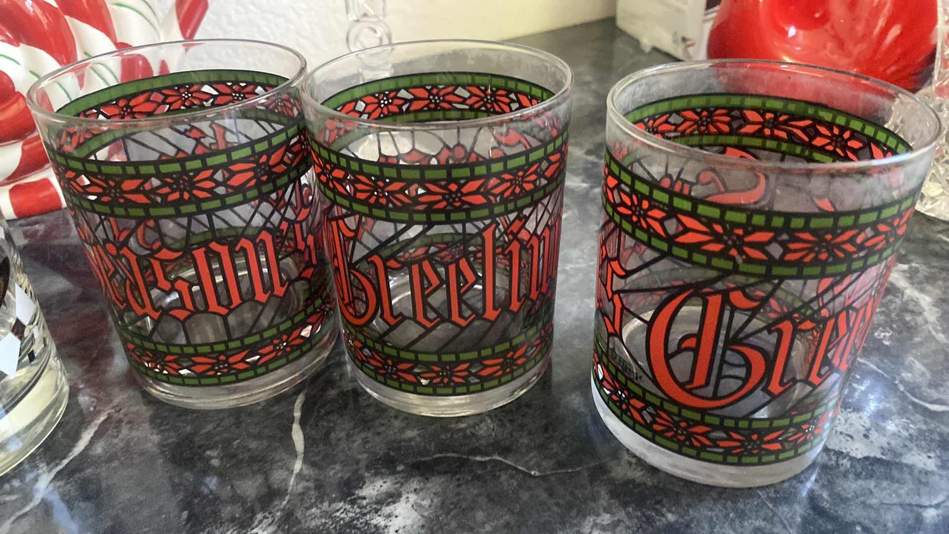 Photo 1 of HOLIDAY BARWARE WITH DEPT 56 CANDY CANE TEA POT