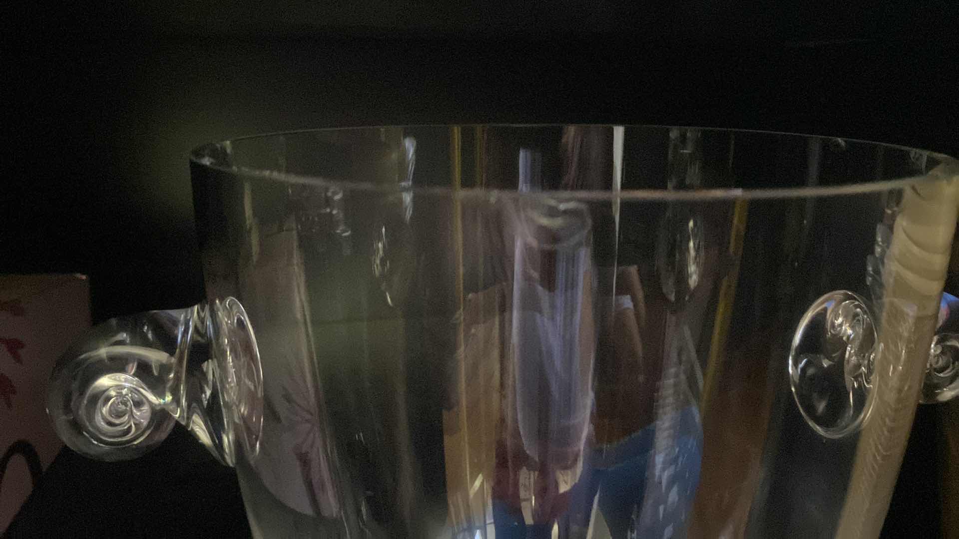 Photo 1 of 2 - ICE BUCKETS (GLASS BUCKET HAS A CHIP)