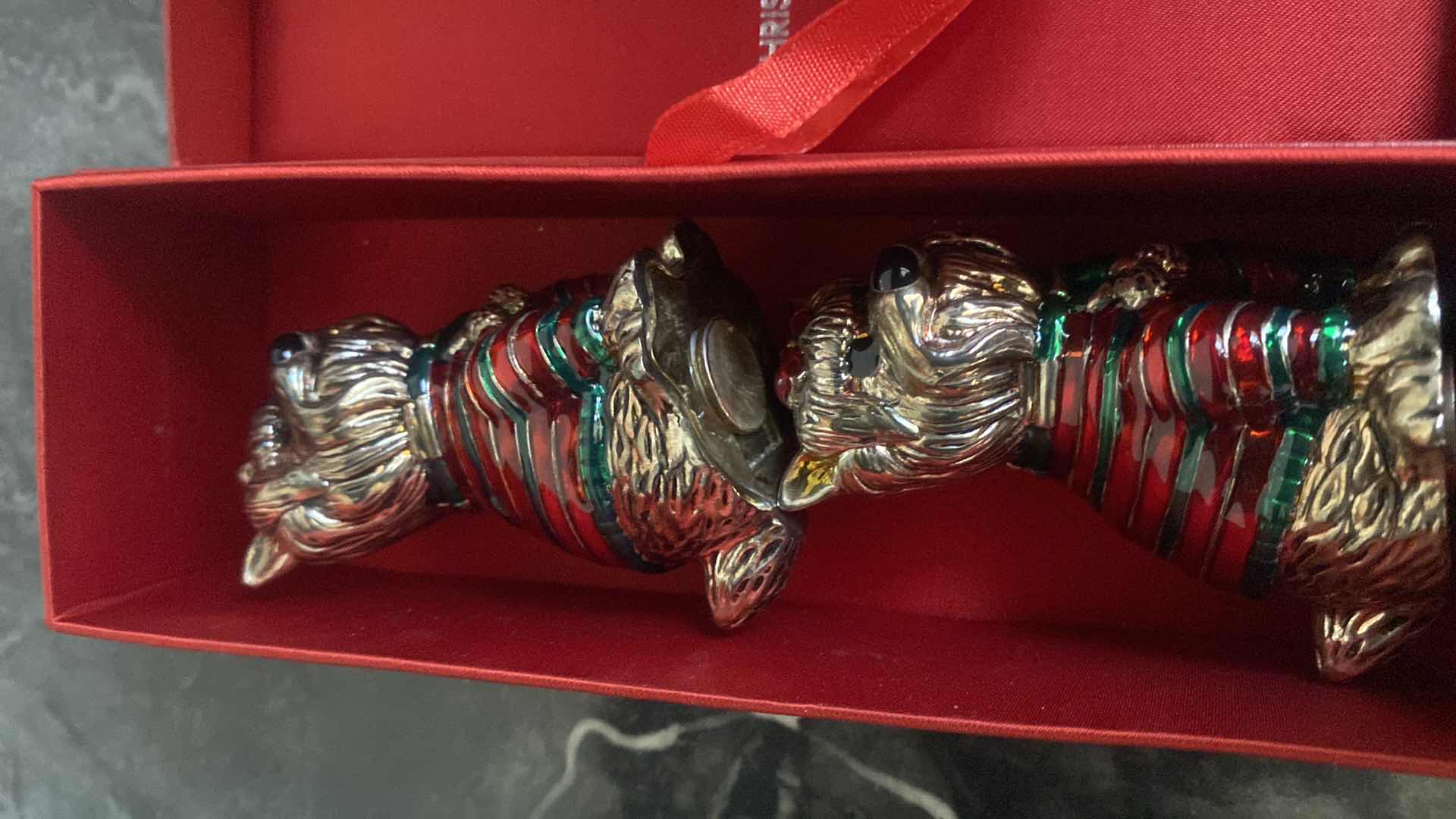 Photo 1 of CHRISTMAS 2002 SALT & PEPPER AND NUTCRACKER FRIM NIEMAN MARCUS - SILVERPLATE