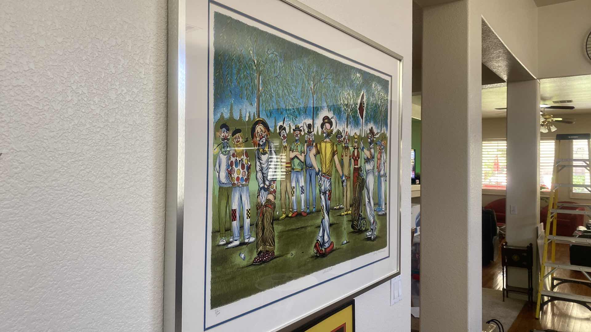 Photo 1 of FRAMED “SHORT PUTT” 23/300, by GEORGE CRIONAS SIGNED ARTWORK 44 1/2” x 35”