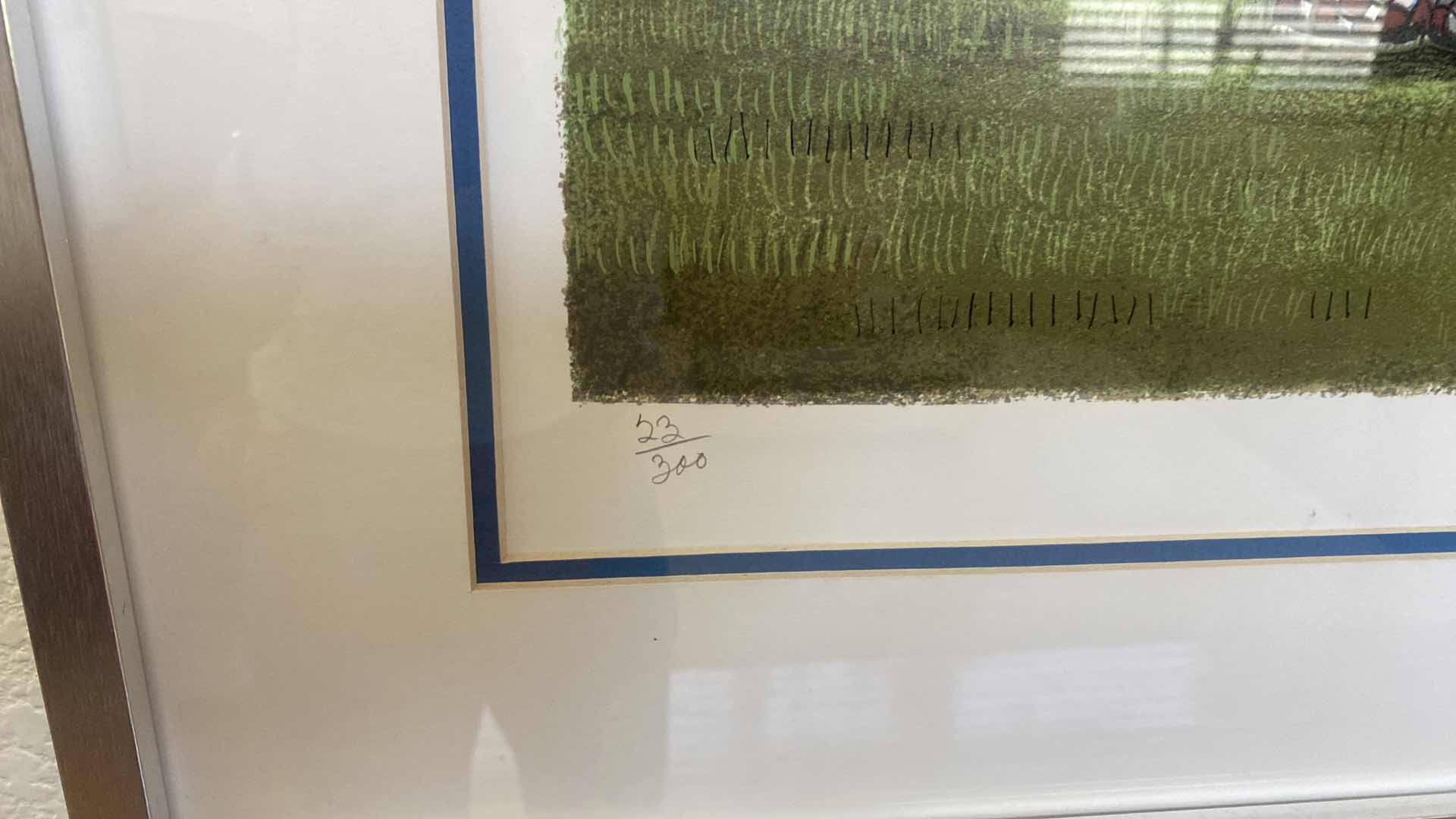 Photo 1 of FRAMED “SHORT PUTT” 23/300, by GEORGE CRIONAS SIGNED ARTWORK 44 1/2” x 35”