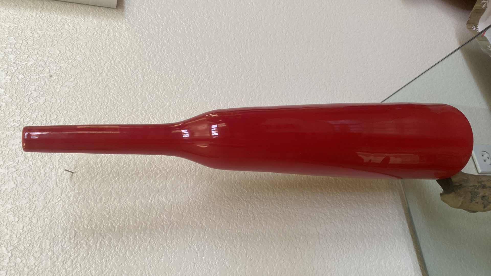 Photo 1 of CERAMIC RED VASE H 25”