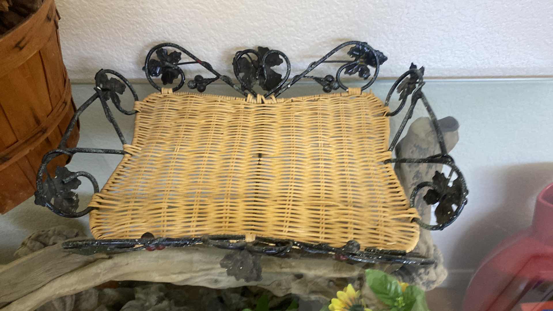 Photo 1 of BASKET OF PINE CONES & DECOR