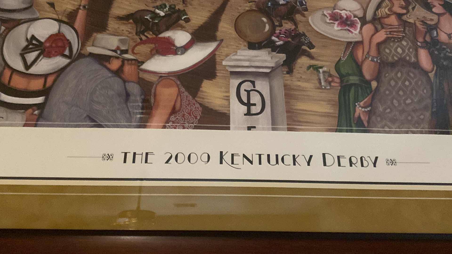Photo 1 of FRAMED PRINT “THE 2000 KENTUCKY DERBY” SIGNED 40/200 ARTWORK 43 1/2” x 25”