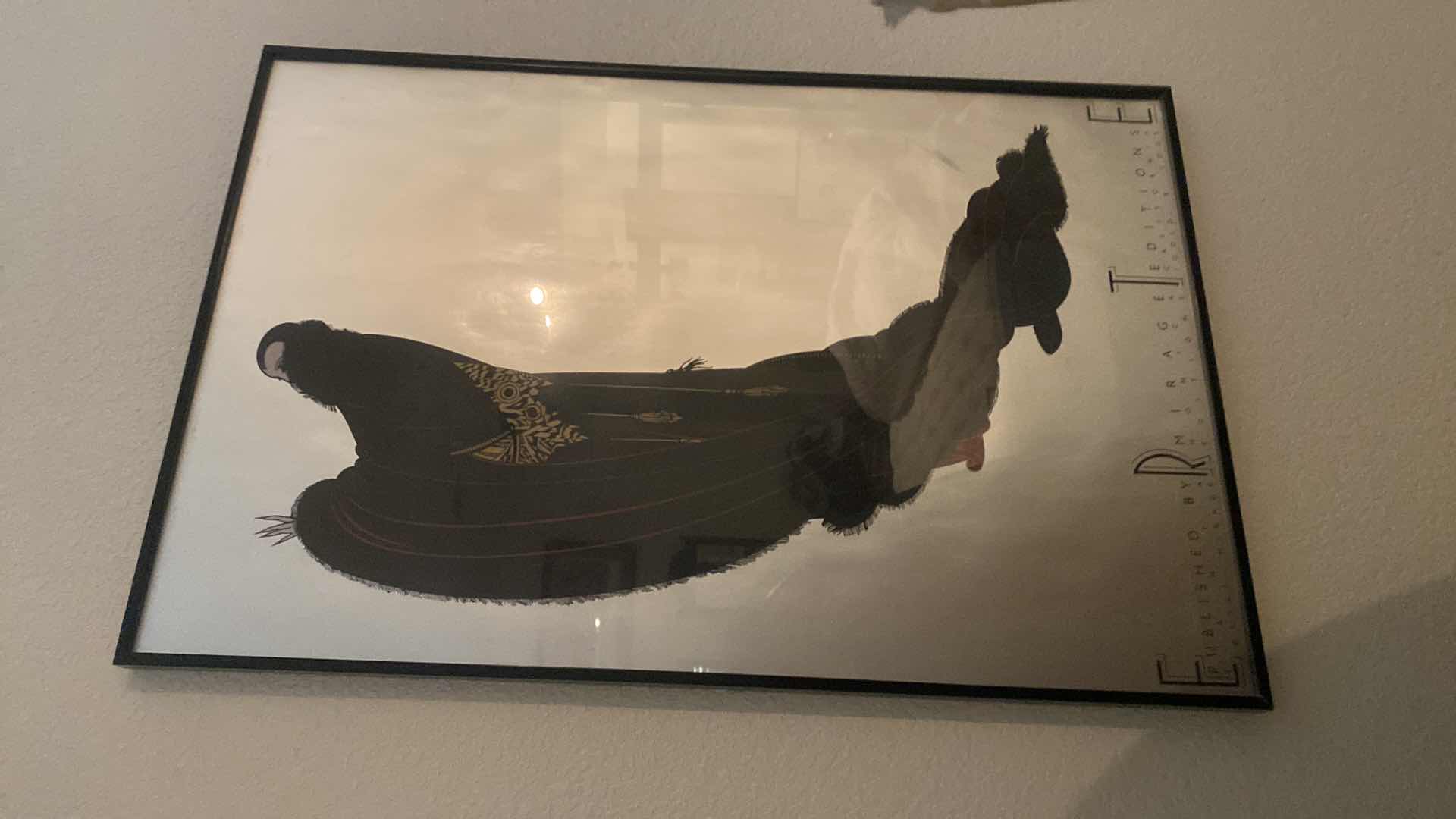 Photo 1 of FRAMED ERTE POSTER SIGNED ARTWORK 20 1/2” x 30 1/2”