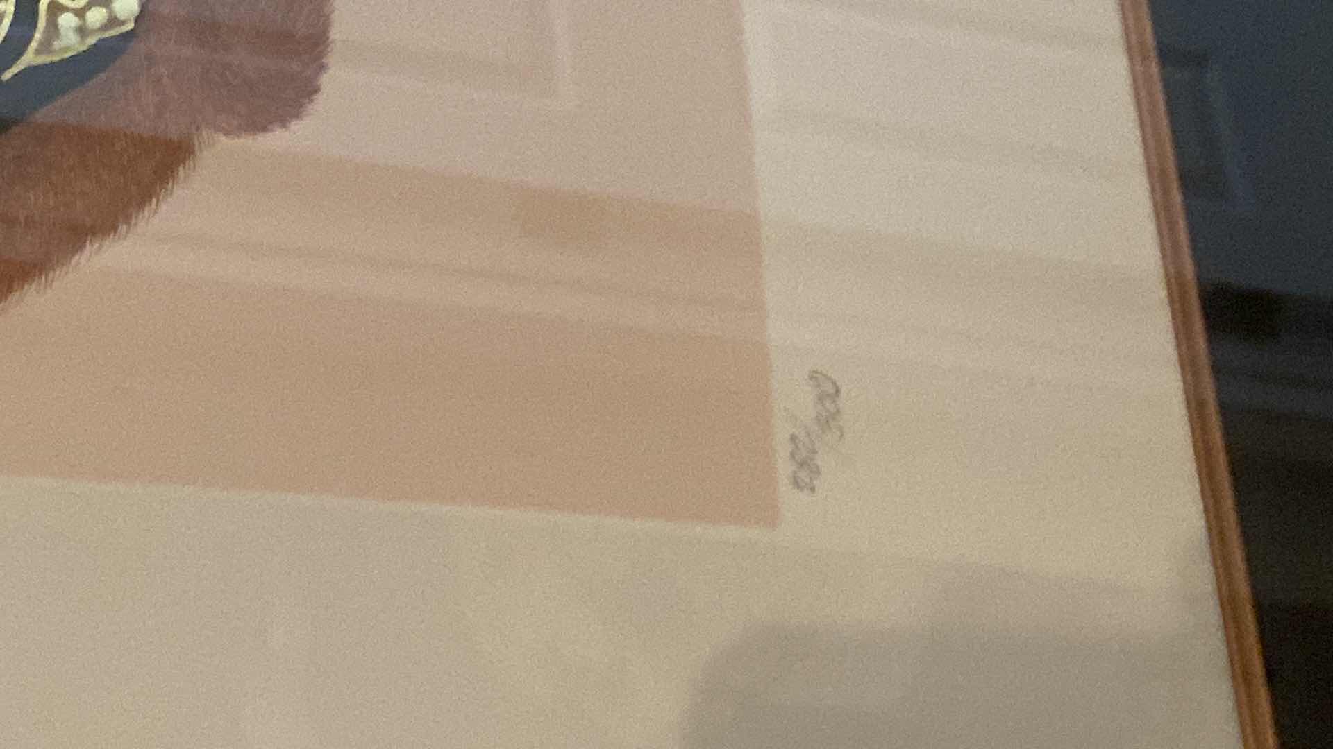 Photo 1 of FRAMED ERTE 282/300 SIGNED ARTWORK 35” x 41”