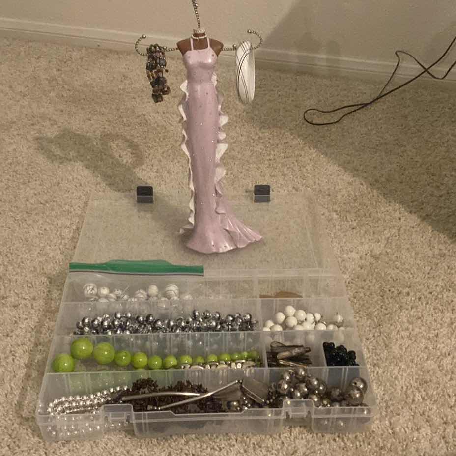 Photo 1 of COSTUME JEWELRY AND JEWELRY HOLDER