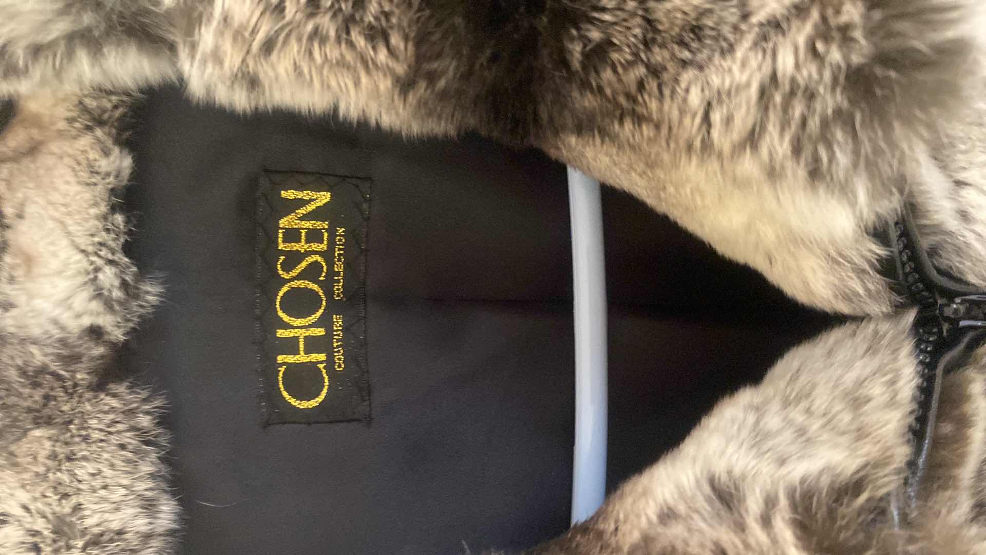Photo 1 of LADIES SIZE MEDIUM CHOSEN COUTURE COLLECTION FAUX FUR JACKET