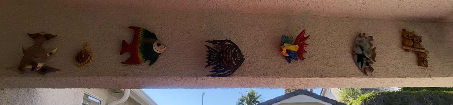 Photo 1 of ASSORTED FISH ON STUCCO PATIO