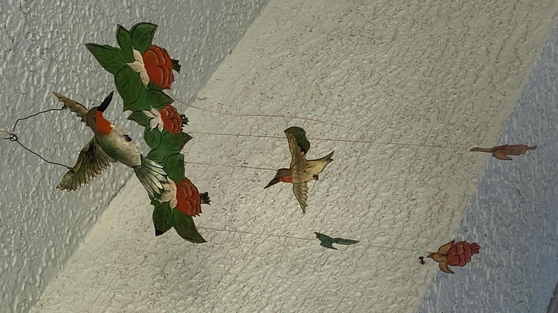 Photo 1 of HANGING ITEMS ON STUCCO PATIO SEE PICTURES