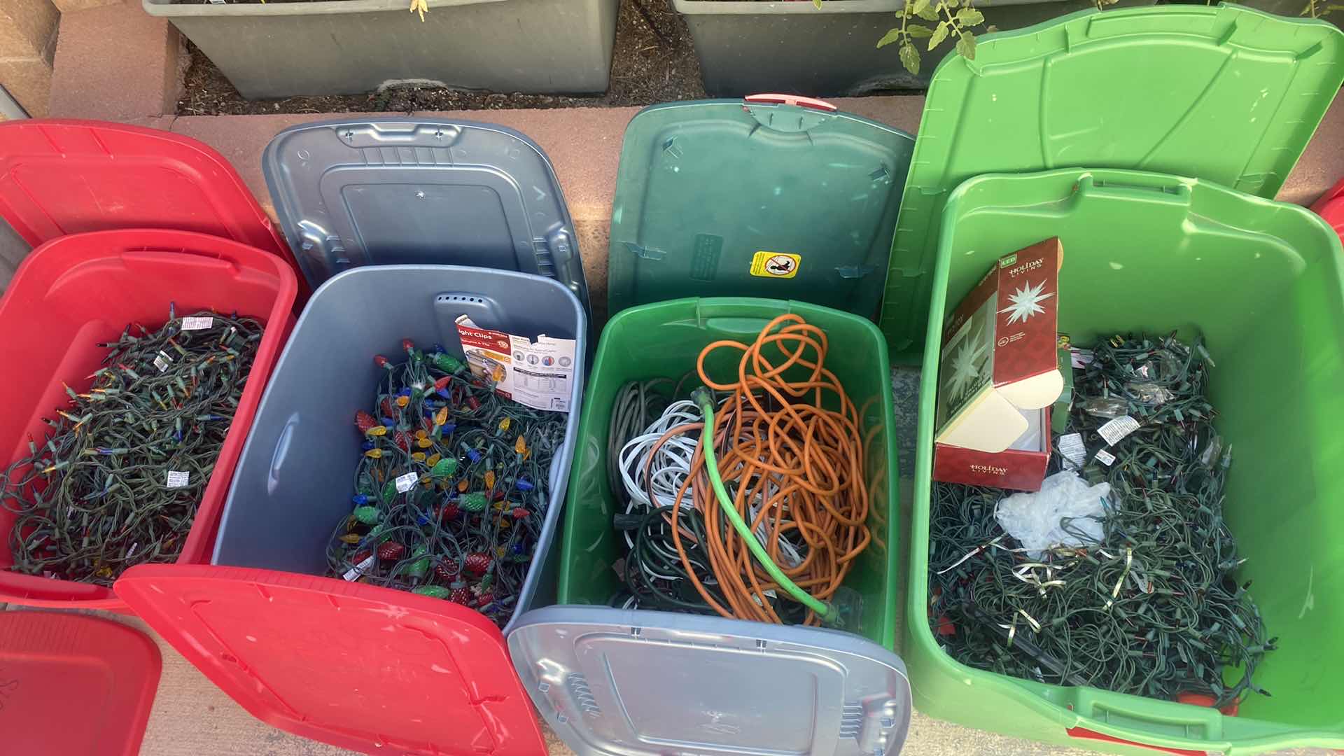 Photo 1 of 4 TOTES HOLIDAY LIGHTS & EXTENSION CORDS