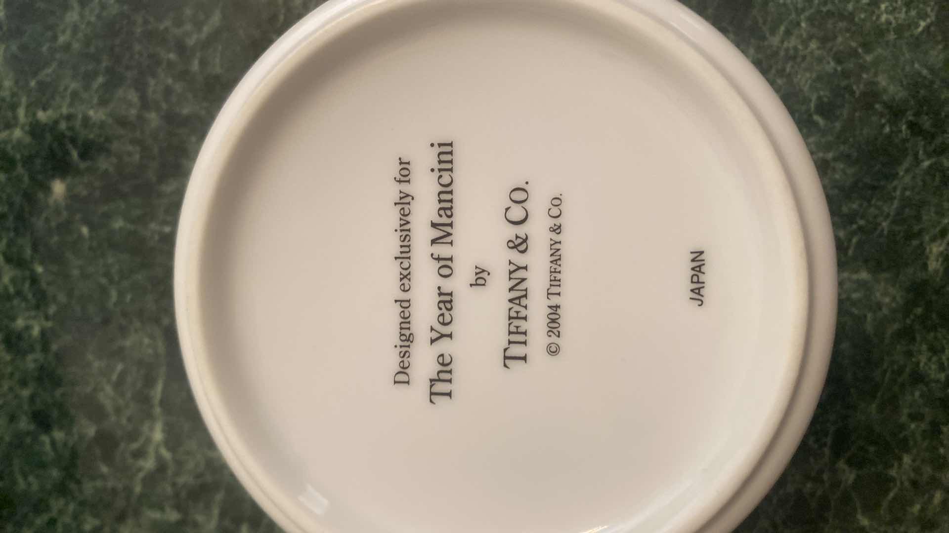 View 3 of 2004 TGE YEAR OF  MANCINI TRINKET DISH FROM TIFFANYS