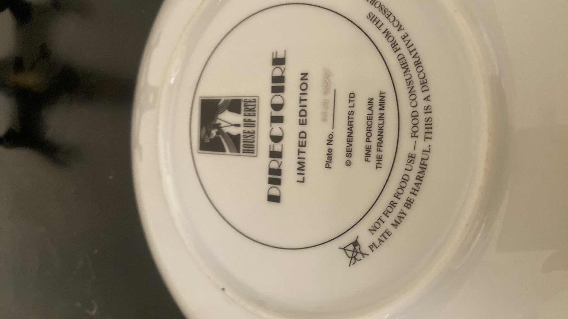 Photo 1 of 5 ERTE COLLECTIBLE DISHES 8” WITH STANDS