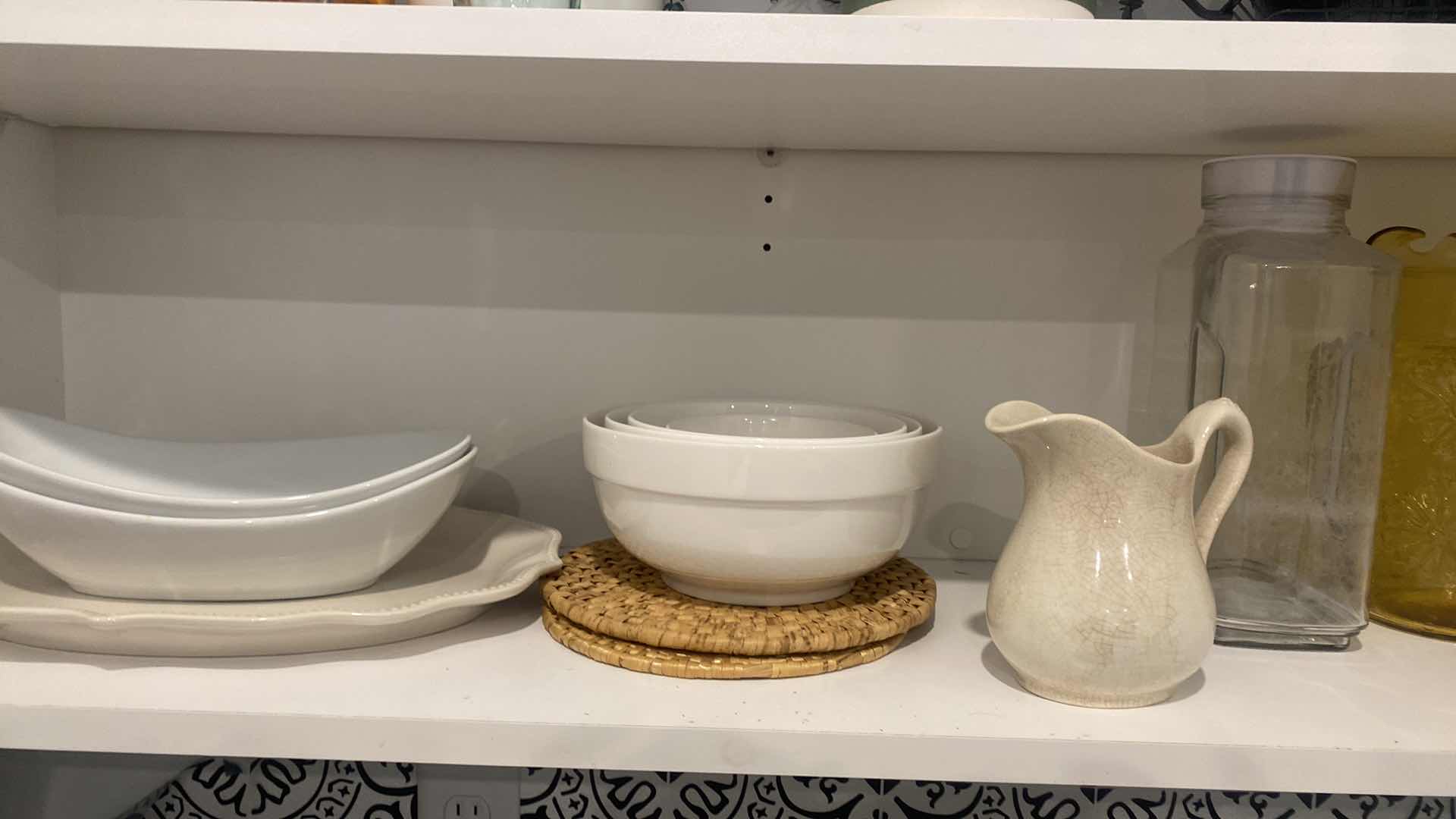 Photo 1 of CONTENTS OF KITCHEN CABINET