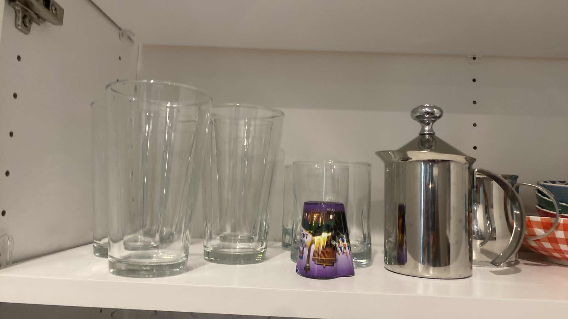 Photo 1 of CONTENTS OF KITCHEN CABINET GLASSES & COFFEE CUPS